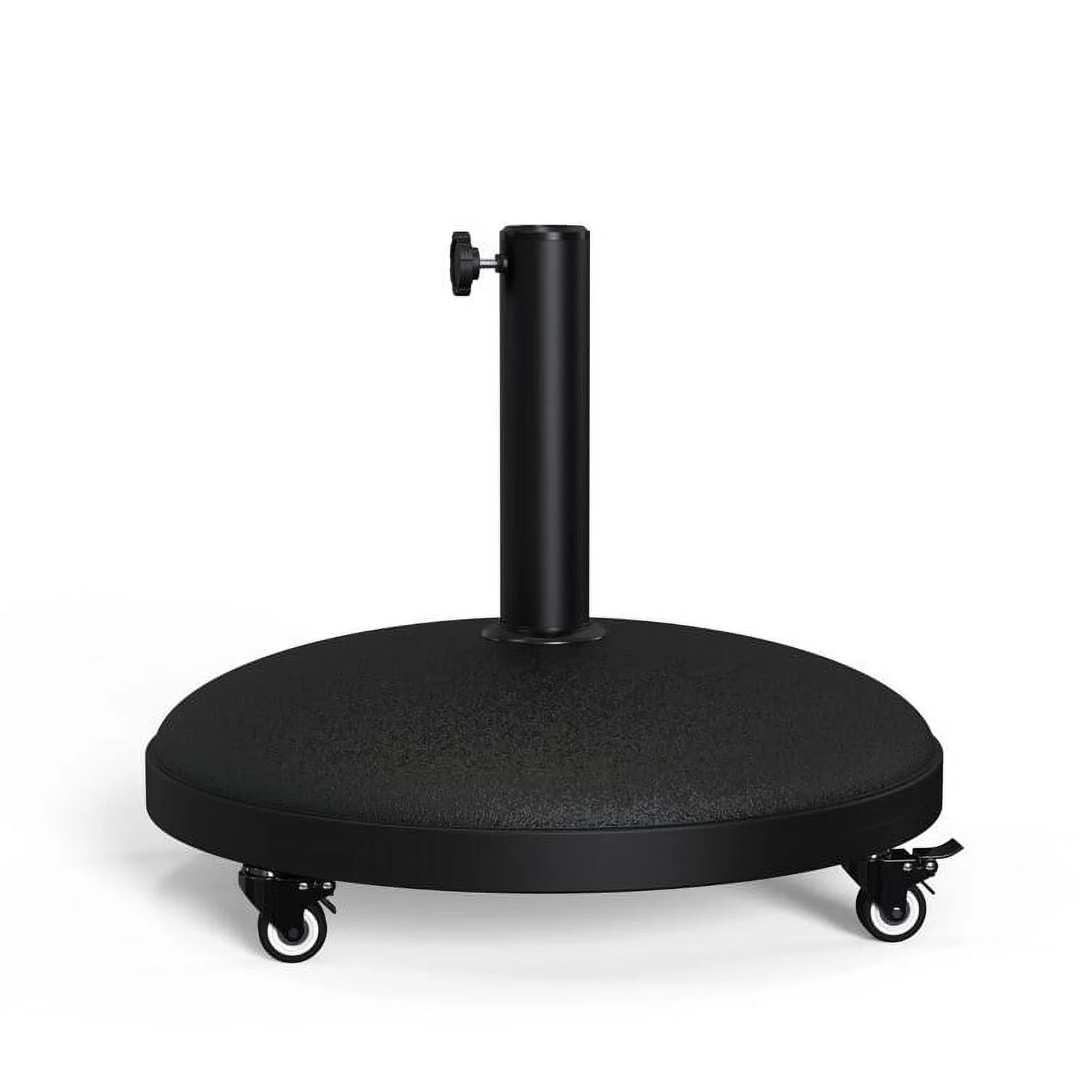 55 lb Patio Heavy Duty Concrete Round Umbrella Base with Wheels