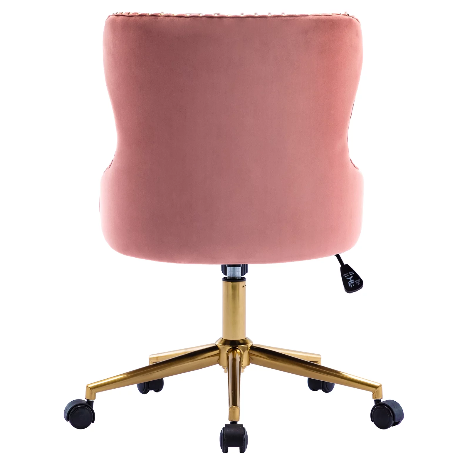 Duhome Office Chair Task Chair Velvet with Studs Pink 1 Pcs