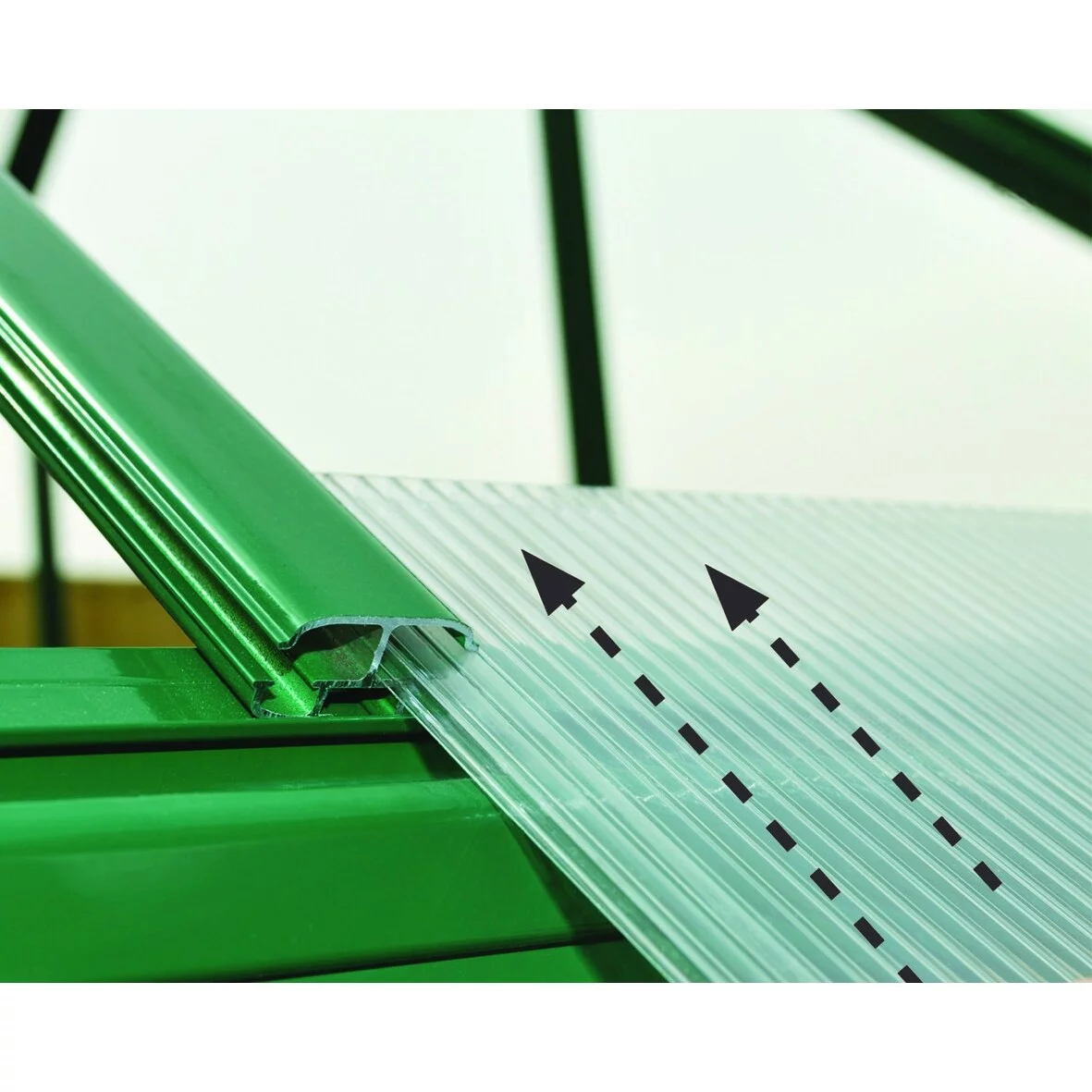 Palram - Canopia  8 x 8 ft. Canopia Balance Greenhouse, Green