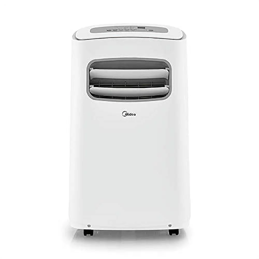 MIDEA MAP14S1CWT 3-in-1 Portable Air Conditioner, Dehumidifier, Fan, for Rooms up to 330 sq ft Enabled, 14,000 BTU DOE (8,200 BTU SACC) control with Remote, Smartphone or Alexa