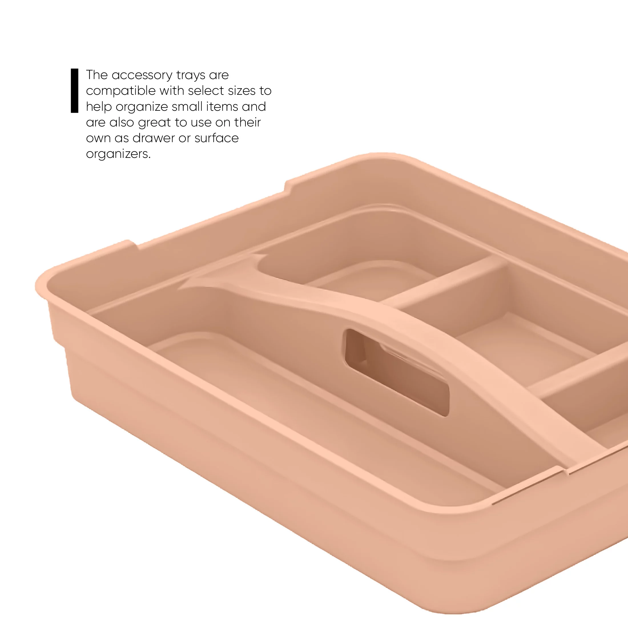 Pen + Gear 14.5-Quart Plastic Latch File Organizer Storage Box, Icy Peach, 1-Pack