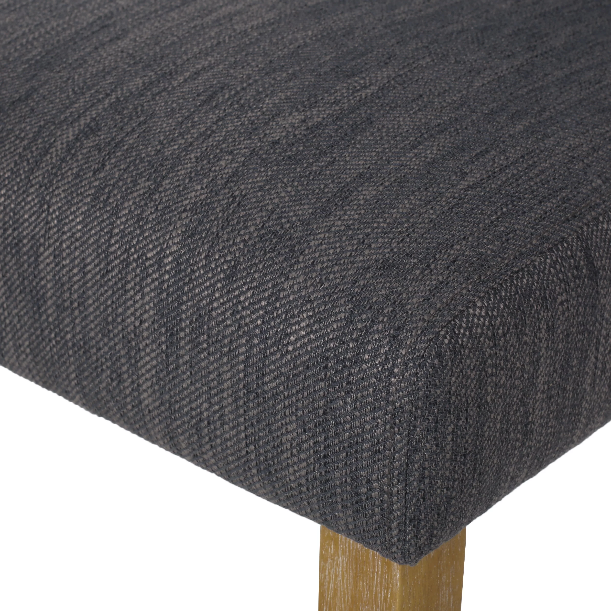 Noble House Ammy Fabric Tufted Dining Chairs, Set of 4, Beige and Natural