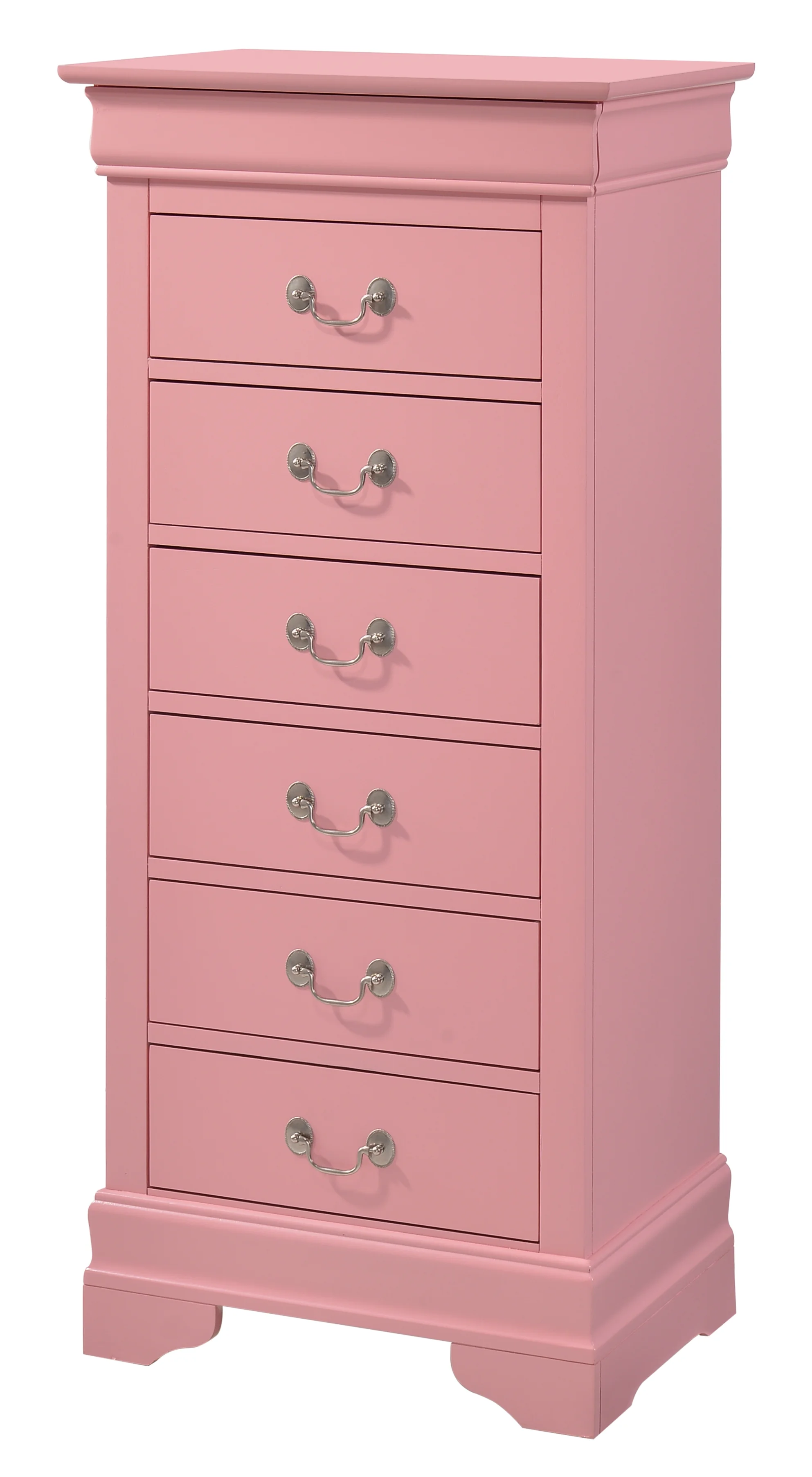 DeeHome Glory Furniture Louis Phillipe G3104-LC Lingerie Chest , Pink