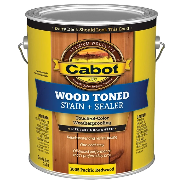 4-Pack of 1 gal Cabot 3005 Pacific Redwood Wood Toned Deck & Siding Stain