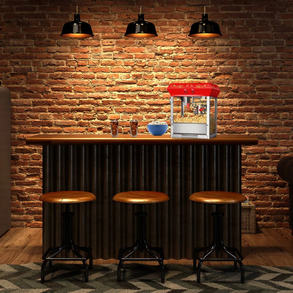 Great Northern Popcorn 6oz Foundation Movie Theater Popcorn Machine, Red