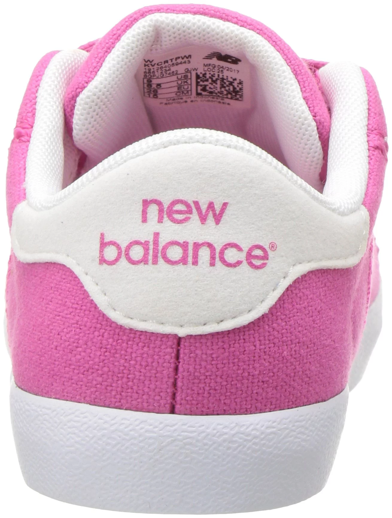 New Balance KVCRTPWI: Court Hook & Loop Pink White Sneaker (7 M US Toddler, Pink White)