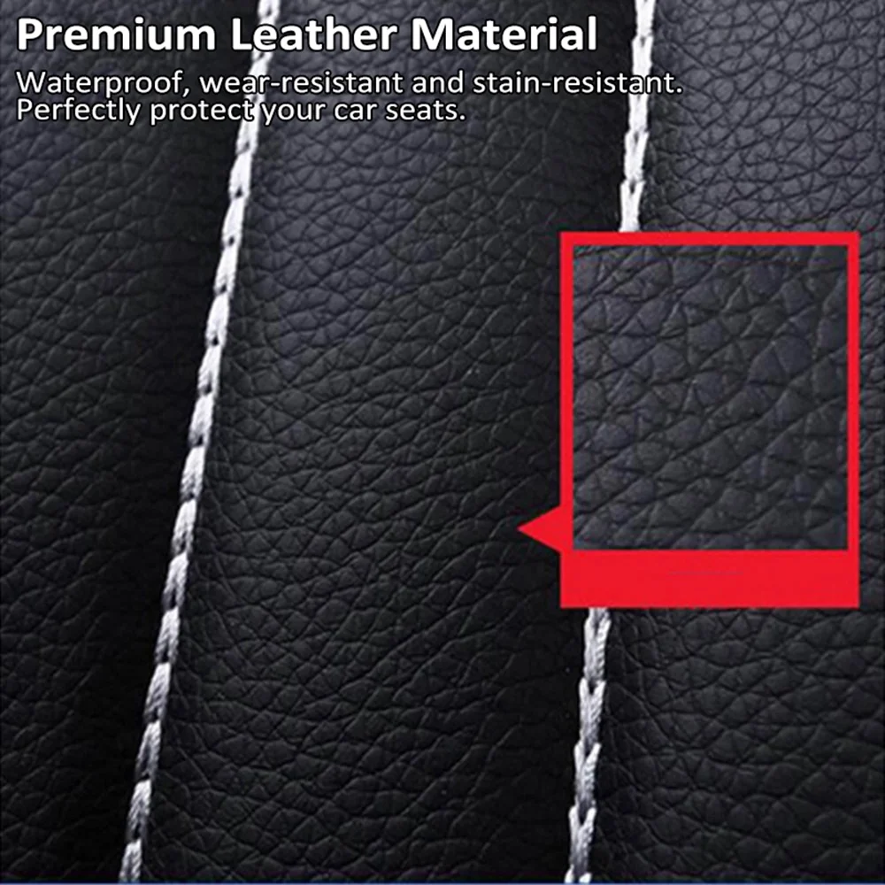 Car seat cover,Pieces Breathable Leather Seat Universal Breathable Leather Car Suv Vehicle Covers Universal Breathable Seat Set Interior Car Seat Leather Seat Set Interior Car Suv 4