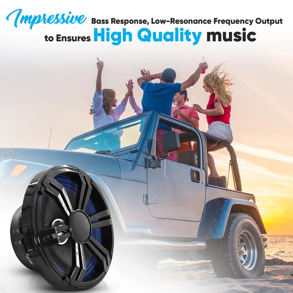 Pyle 6.5'' Single Voice Coil Car Subwoofer - 150 Watts at 4-Ohm Car Audio Powered Subwoofer