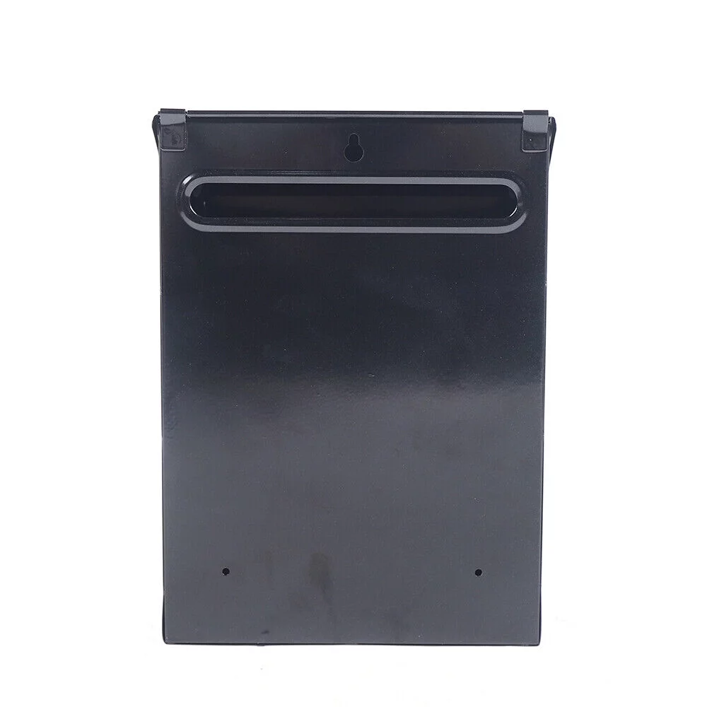 Wall Mount Mailbox with 2 Keys Large Drop Box Perspective Hole Design Waterproof