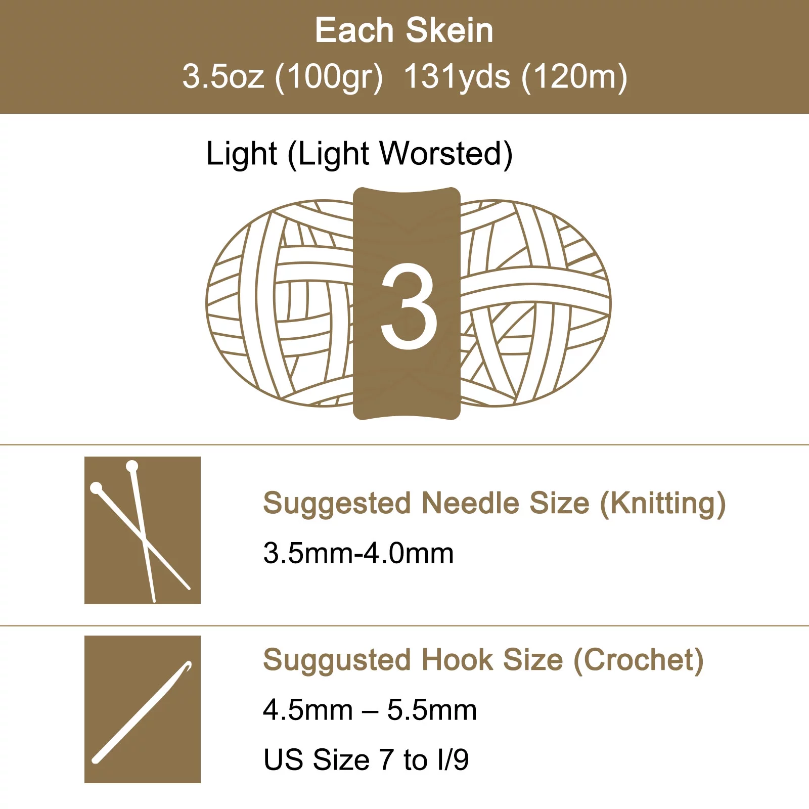 Uxcell 3 Skeins Chenille Yarn Soft Blanket Yarn 3x100gr/3.5oz (3x131yds) Polyester Velvet Knitting Cream