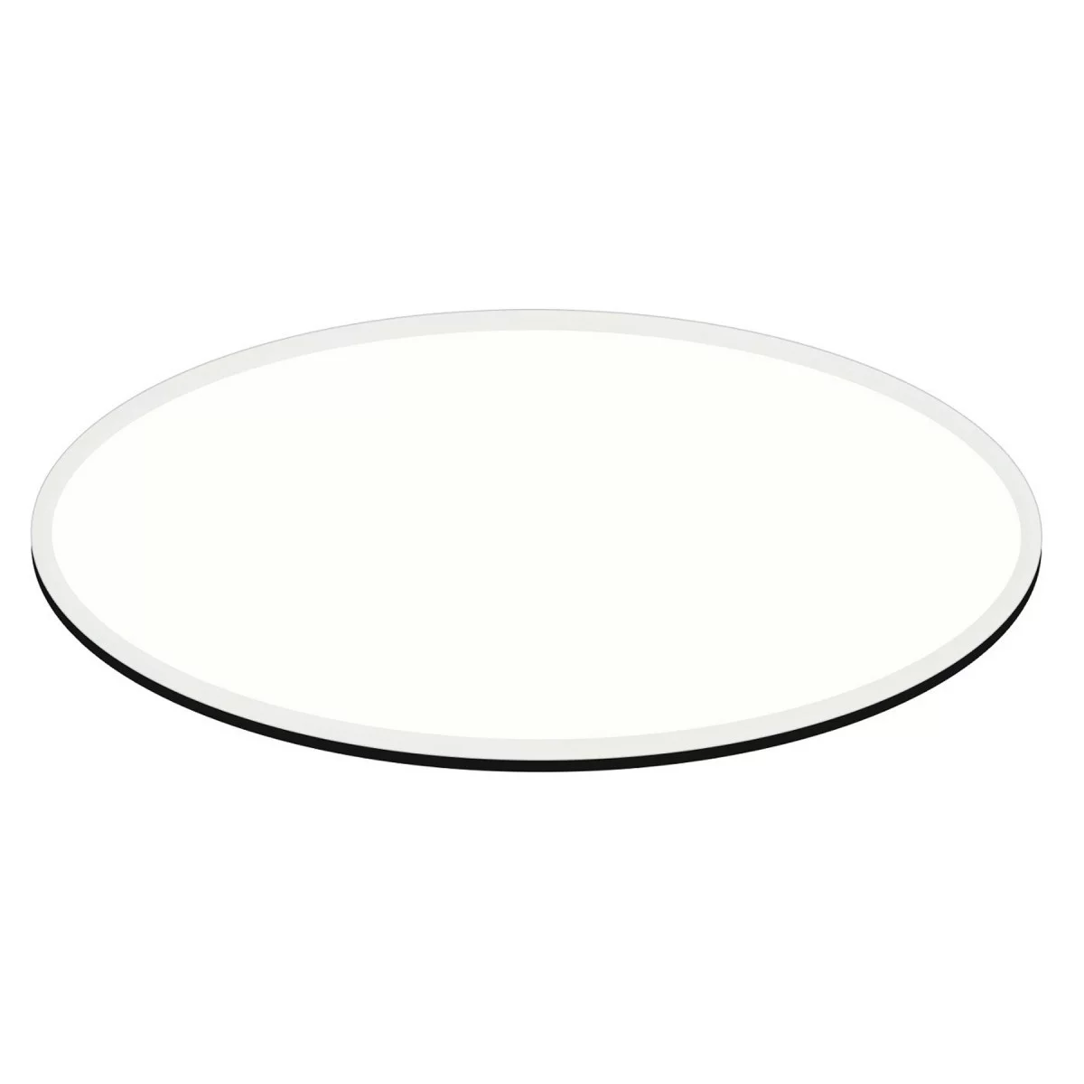 24 x 48 inch E-Oval Glass Table Top (Elliptical), 1/2 inch Thick Clear Tempered Glass with 1