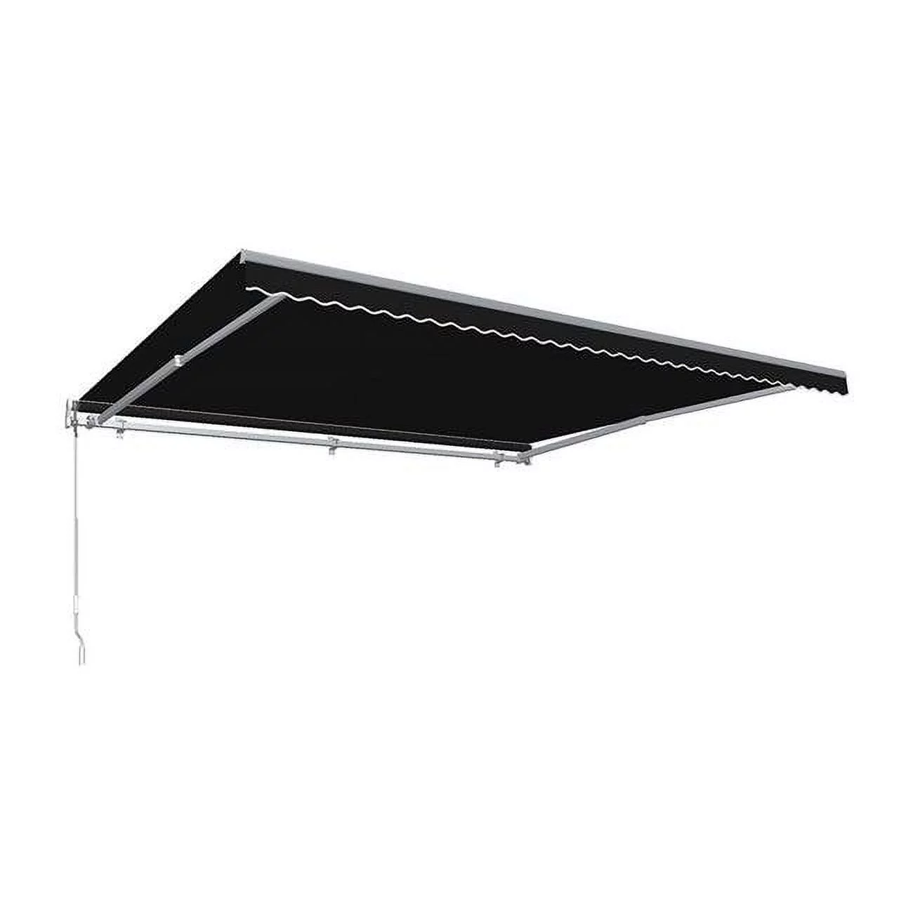 Awntech MM8-US-K 8 ft. Maui Manual Retractable Awning, Black - 78 in.