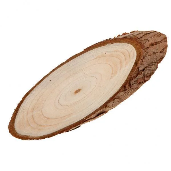 S SERENABLE 6x1 Piece Cedarwood Oval Wood Slices for DIY Crafts Wedding Decor S