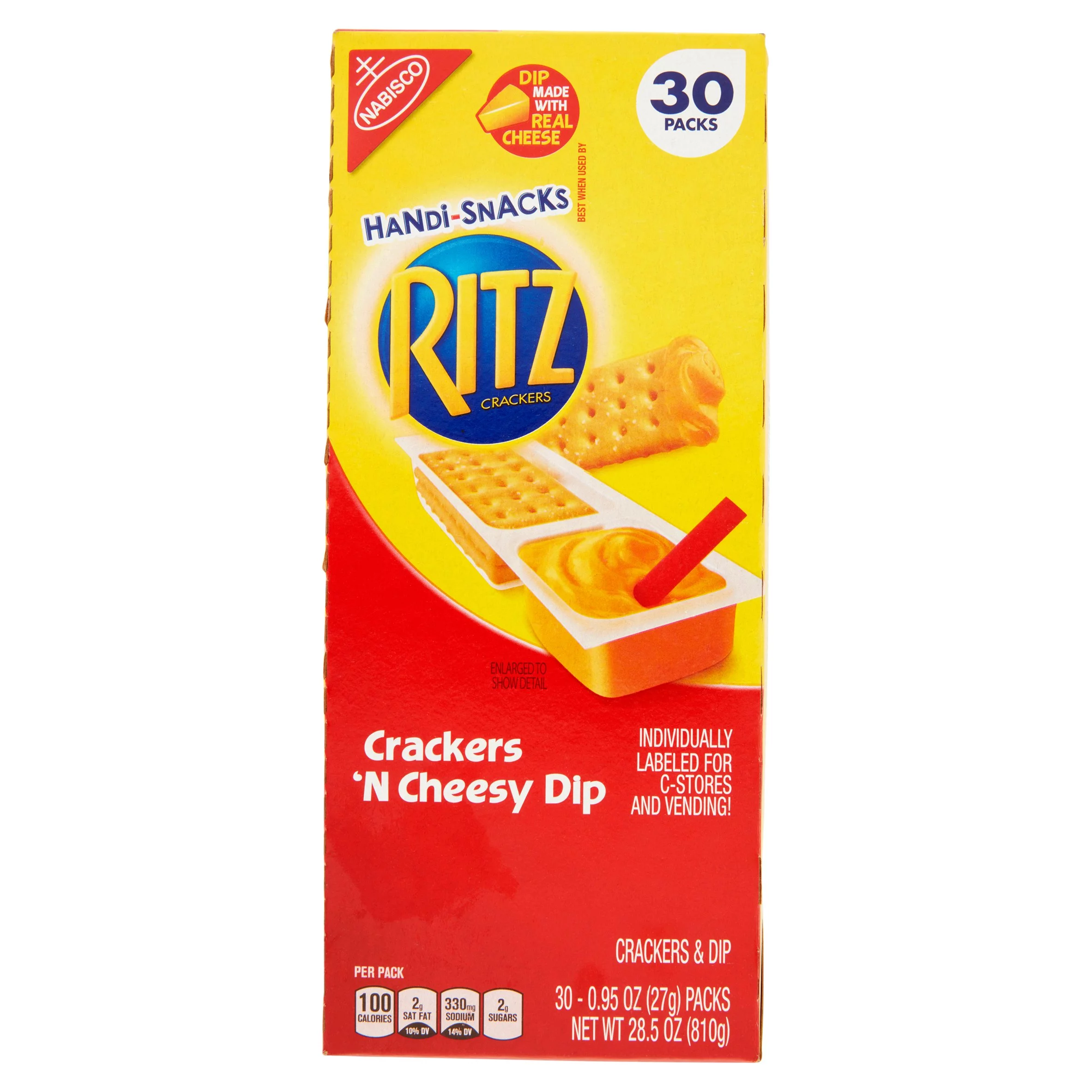 2 PACK | Ritz Crackers 'N Cheesy Dip, 30 Count