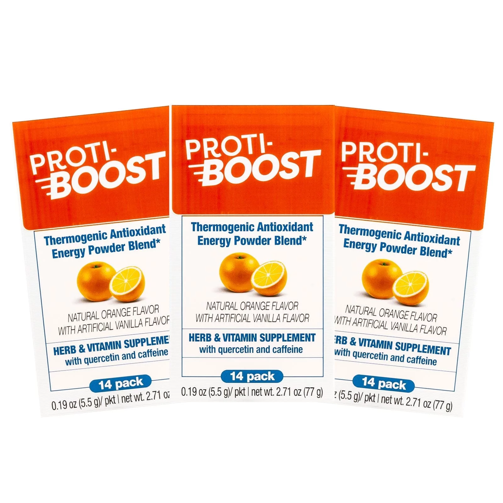 Proti-Boost - Thermogenic - Antioxidant - Energy Drink Mix - Orange - 14/Box