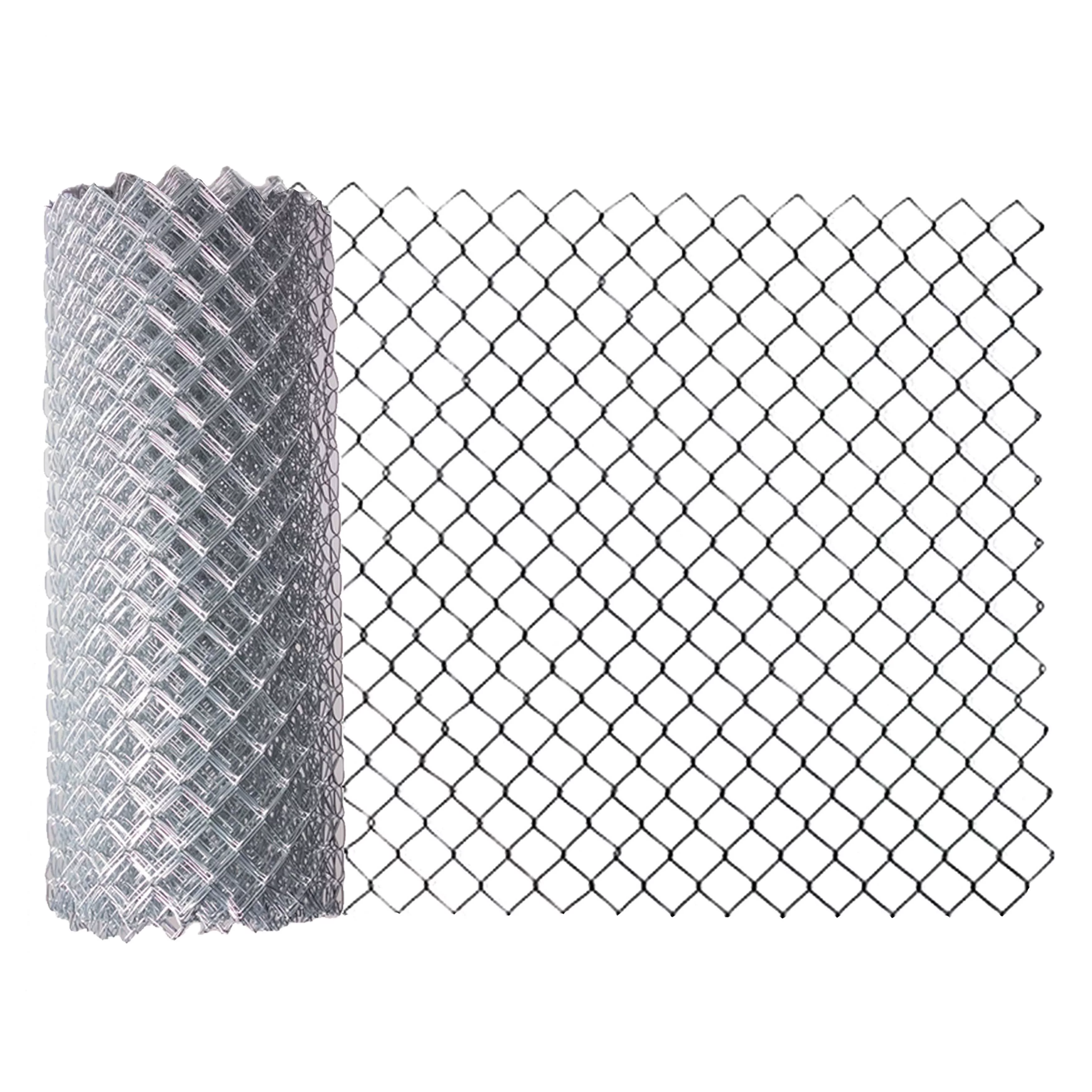 ALEKO Galvanized Steel 5 X 50 feet Complete Kit Chain Link Fence 11.5 AWG