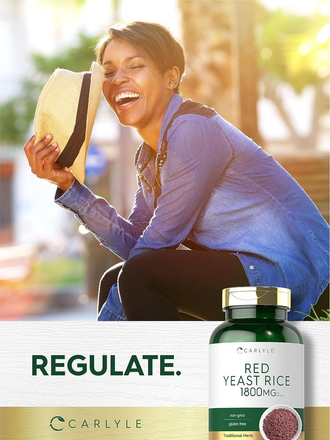 Red Yeast Rice 1800 mg | 250 Capsules | Non-GMO, Gluten Free Supplement | by Carlyle