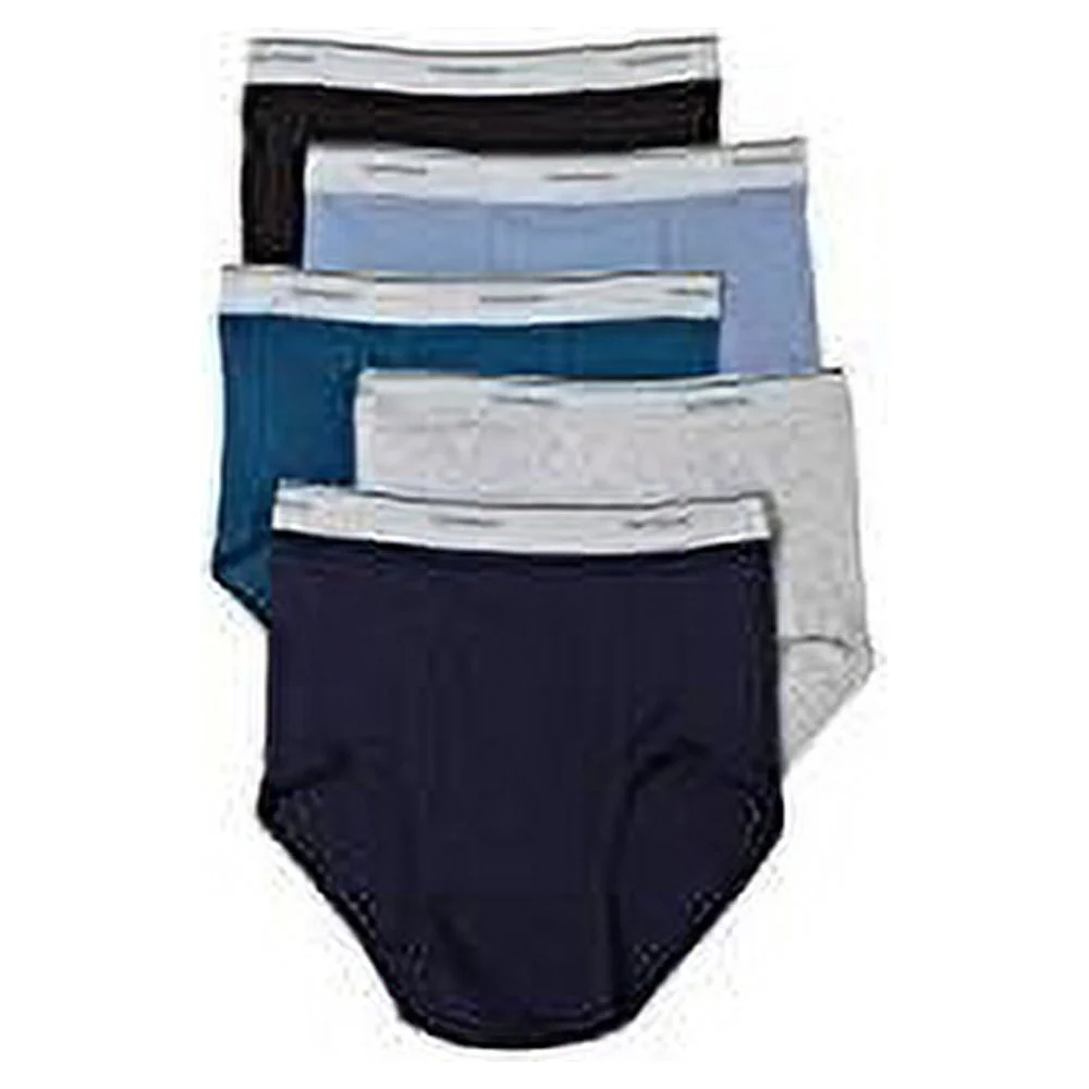 Fruit of the Loom Men's 5Pack Assorted Briefs Underwear, XL