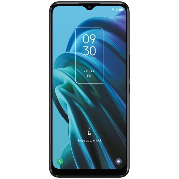 Refurbished TCL 30XE 5G 64 GB Black Prepaid Smartphone 6.52