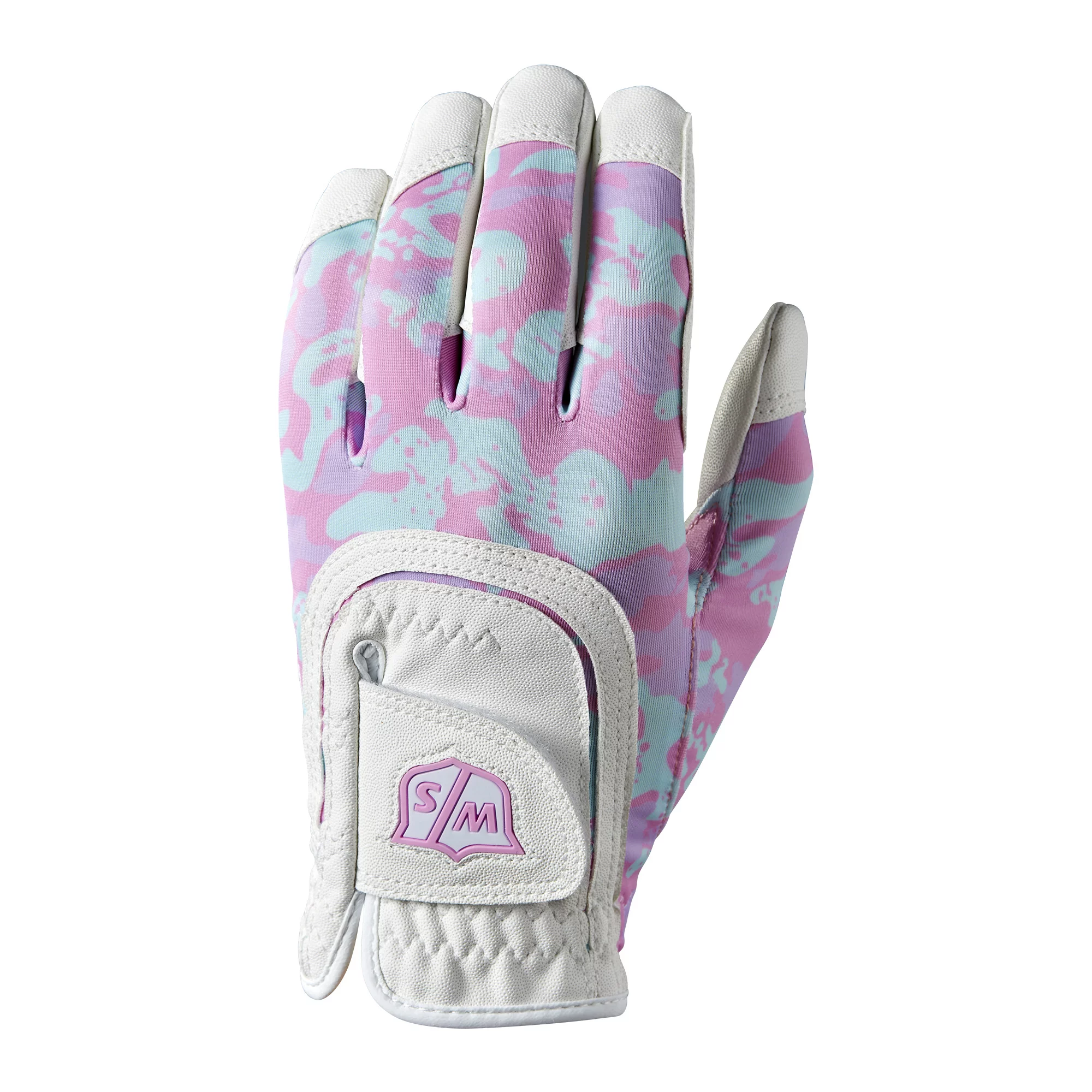 Wilson Junior Camo Fit Golf Glove, Pink