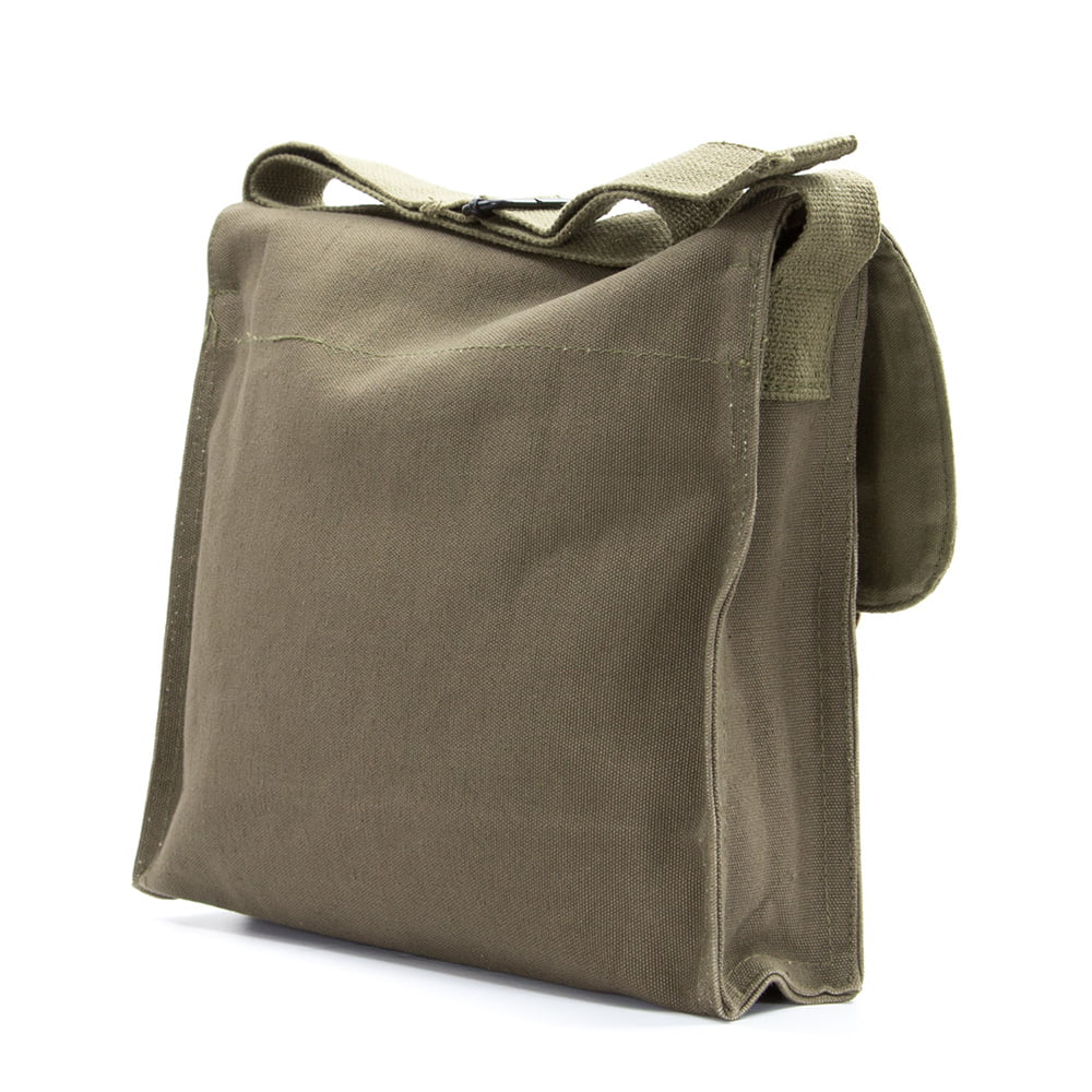 Grab A Smile Smokey Bear Heavyweight Canvas Medic Shoulder Bag, Olive & Black