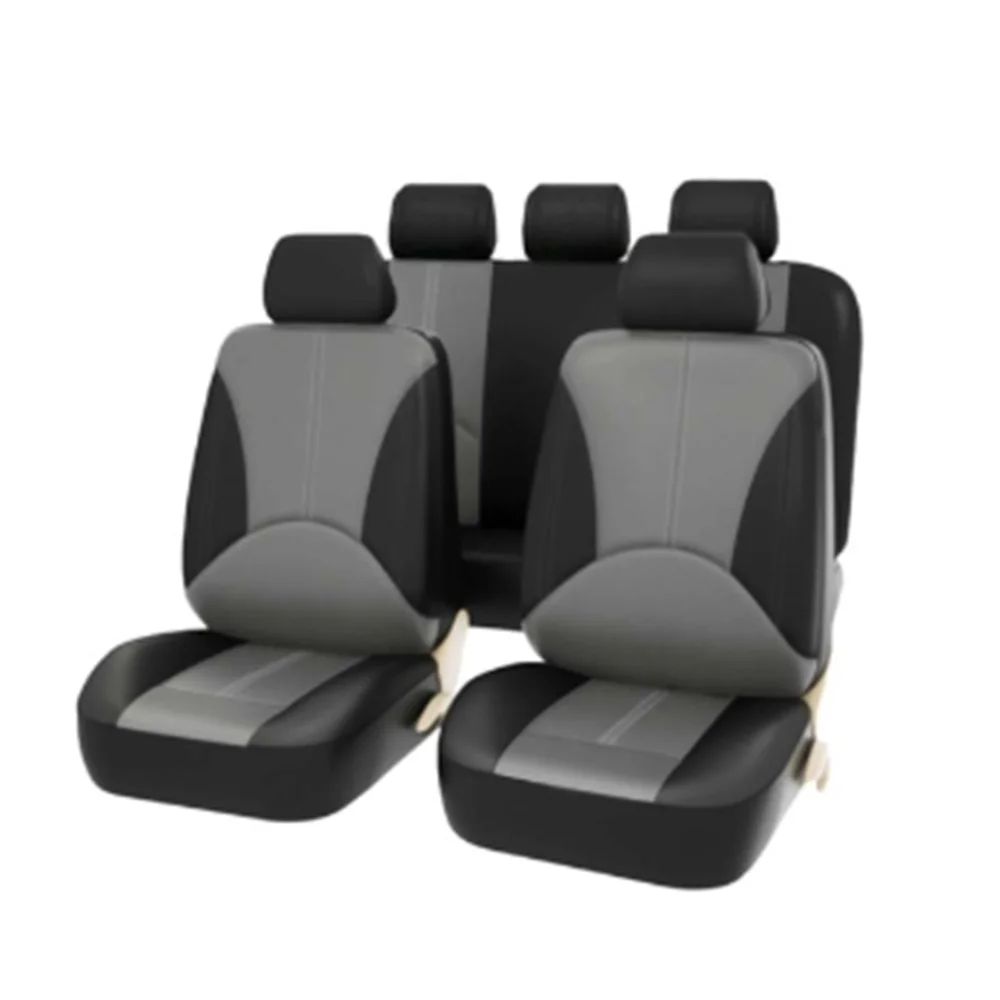 Nebublu Universal Car Seat Covers, Breathable Leather Protector, Full Set Interior Accessories for Vehicle