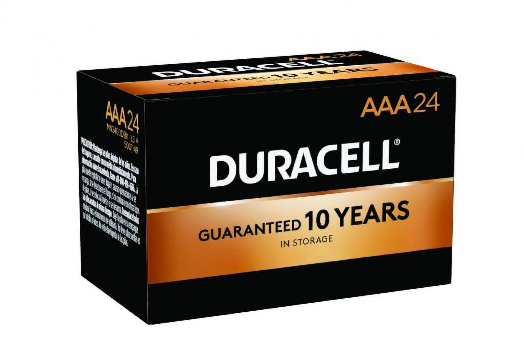 Duracell Coppertop Alkaline AAA Battery, 1.5 Volt, 24 Count
