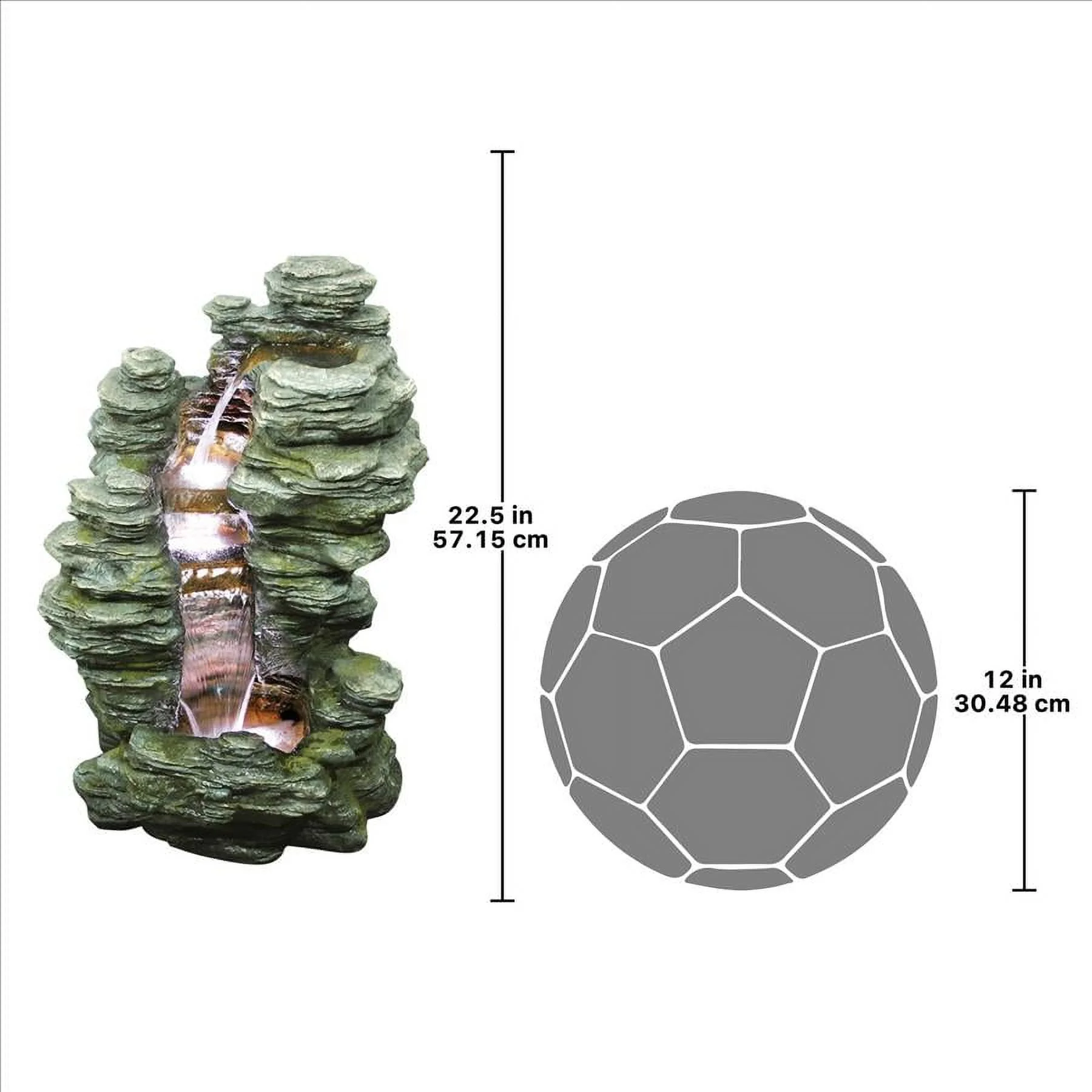 Design Toscano Mineral Point Cascading Garden Fountain