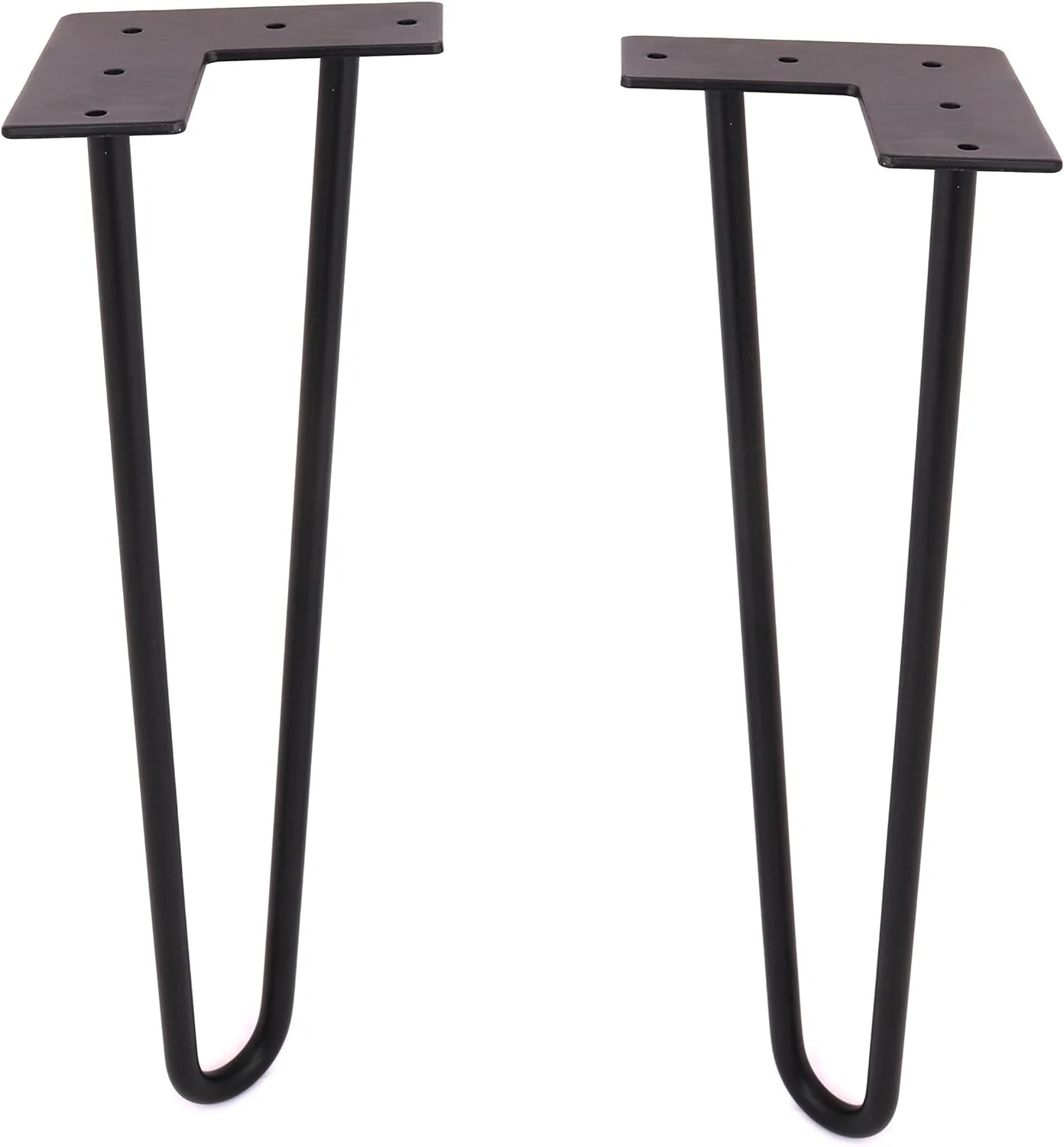 Hairpin Legs (Matte Black) DIY Industrial Strength Century Modern Table Legs, Set Of 4 (12'')