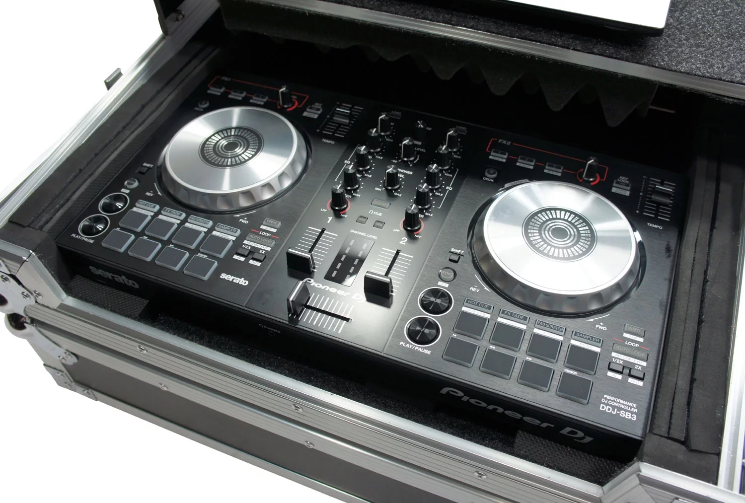 Harmony HCMINILT Glide Laptop Stand Road DJ Case Hercules DJControl Jogvision