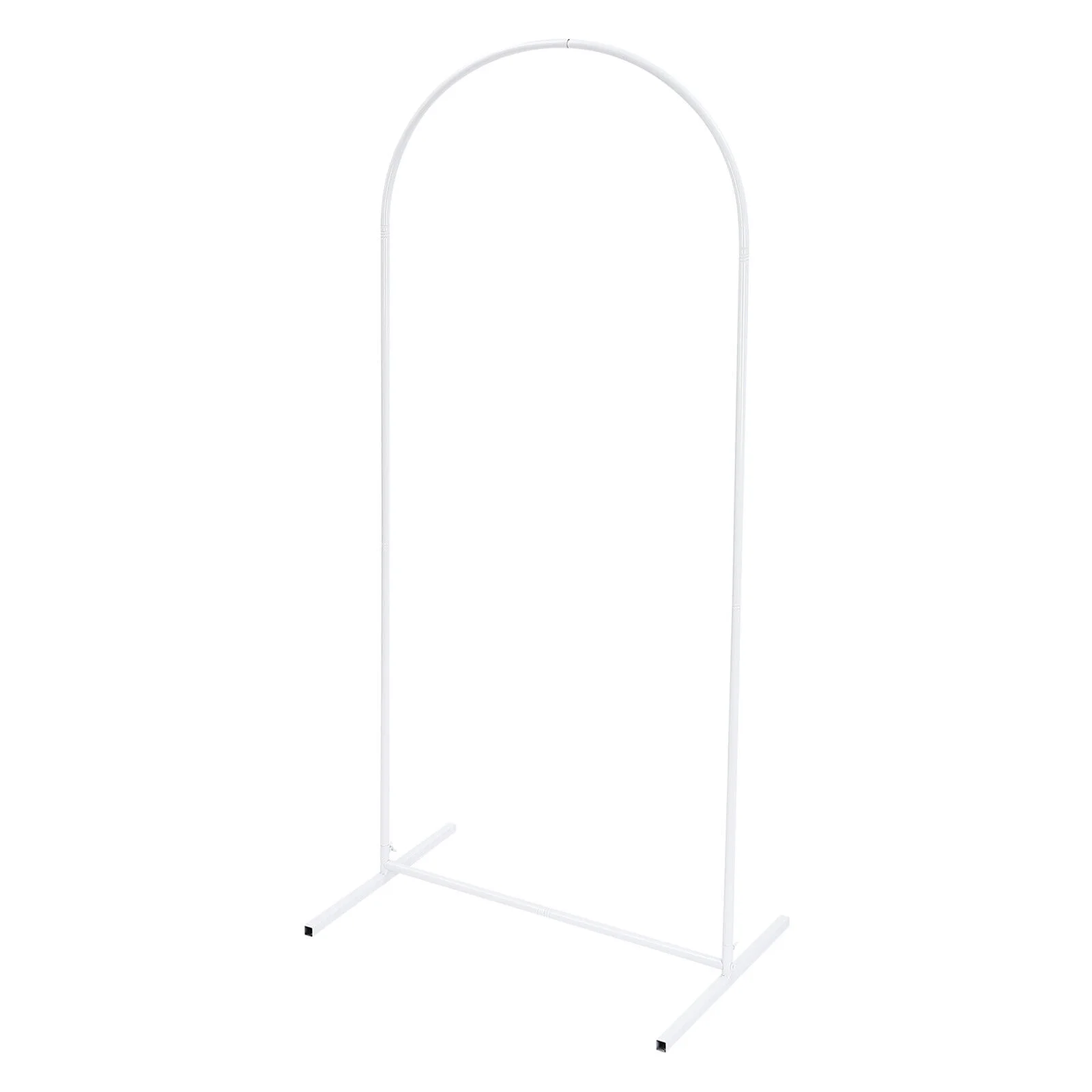 6ft Beige Wedding Arch Backdrop Stand Gold White Metal Arch Backdrop Stand 180cm