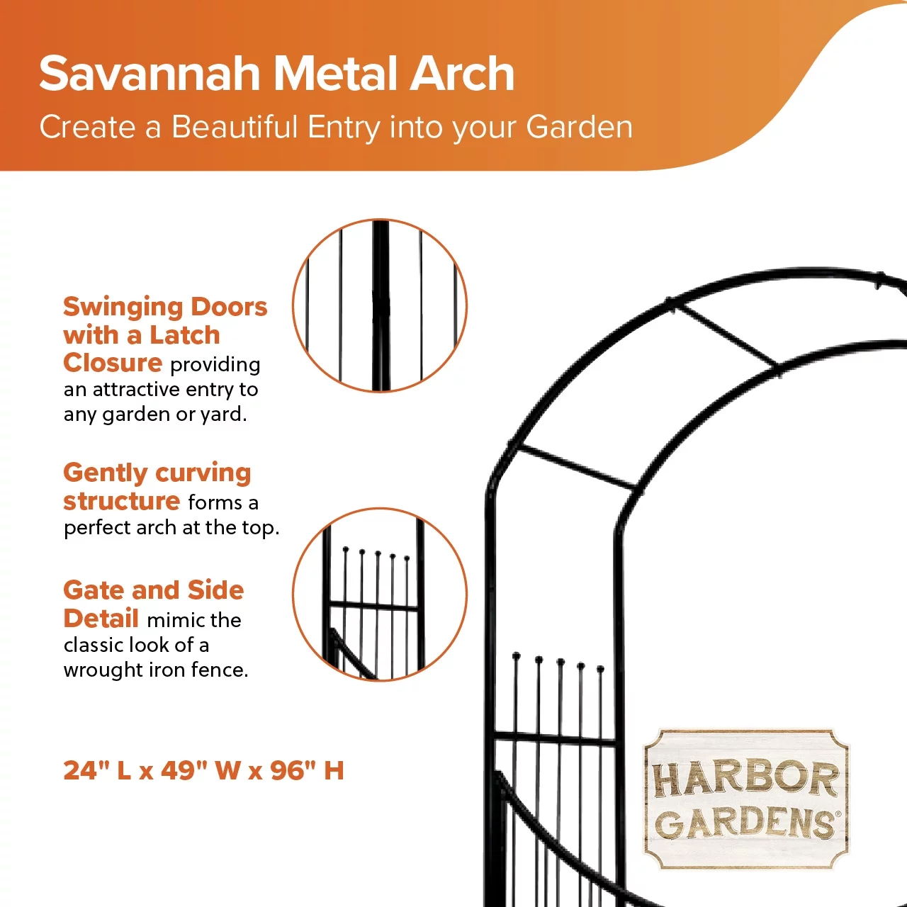 SAVANNAH ARCH AND GATE - 4'1