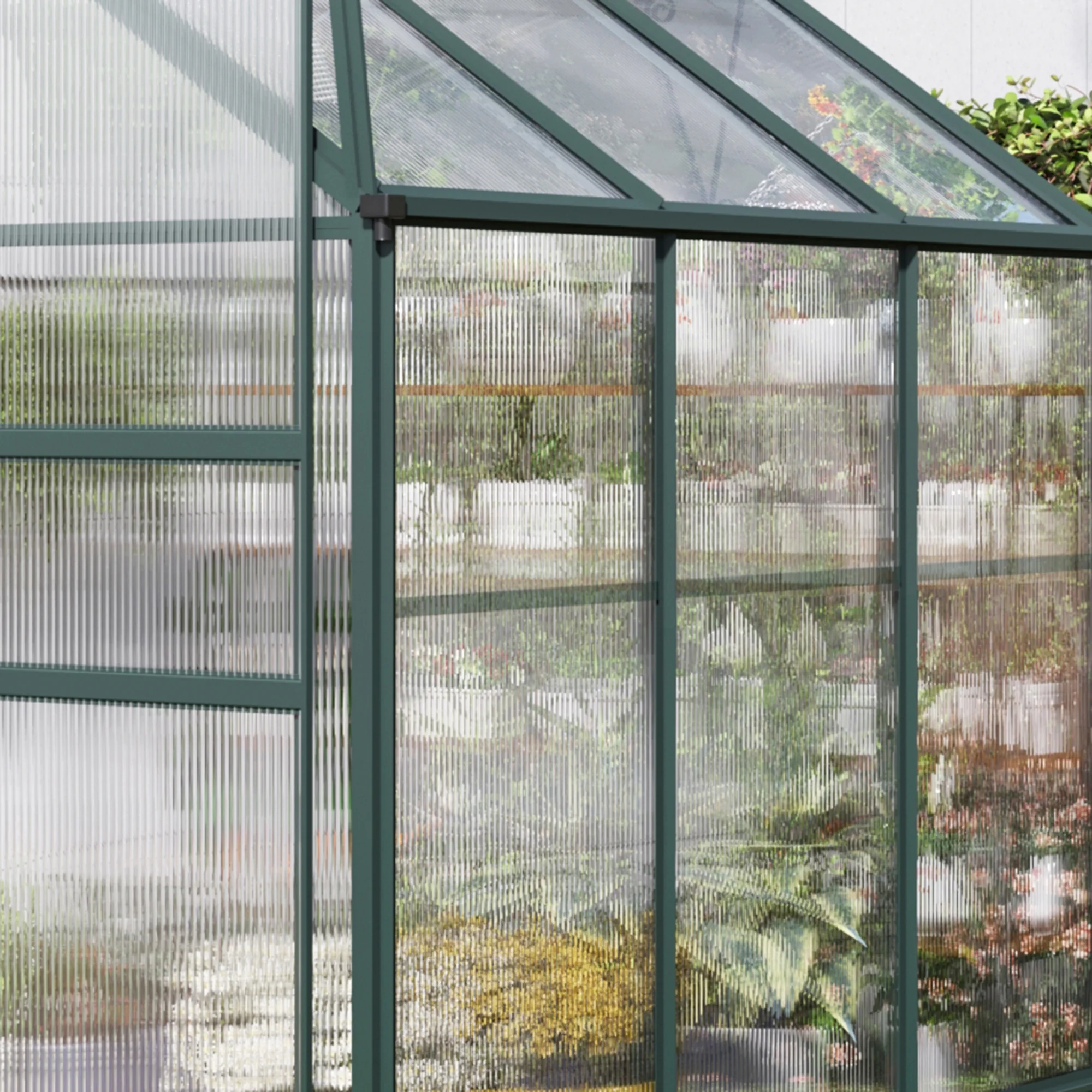 Outsunny 14 pc Twin-Wall Polycarbonate Greenhouse Panels, 4' x 2' x 0.16