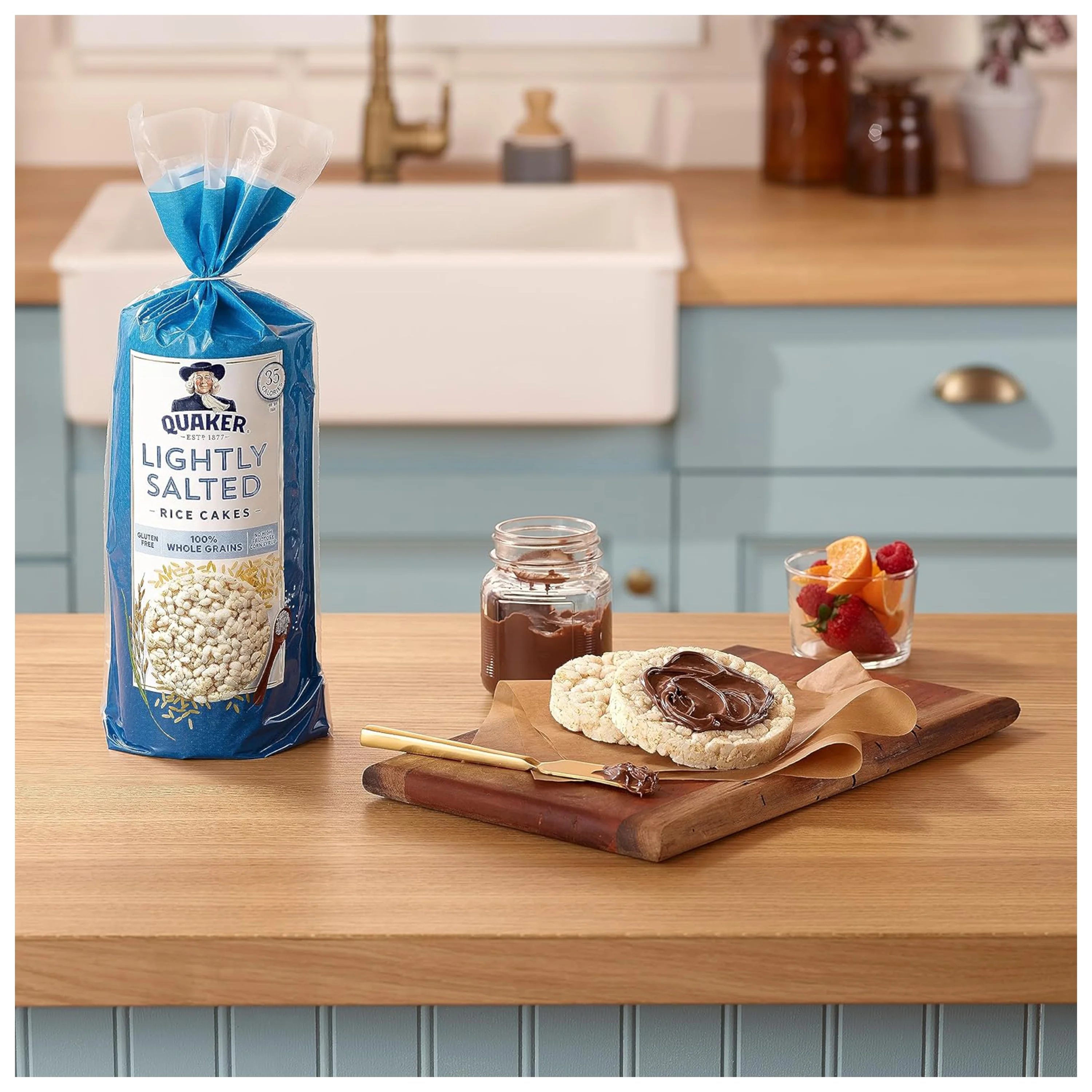 Quaker Large Rice Cakes, 3 Flavor Topper Variety Pack, Pack of 6