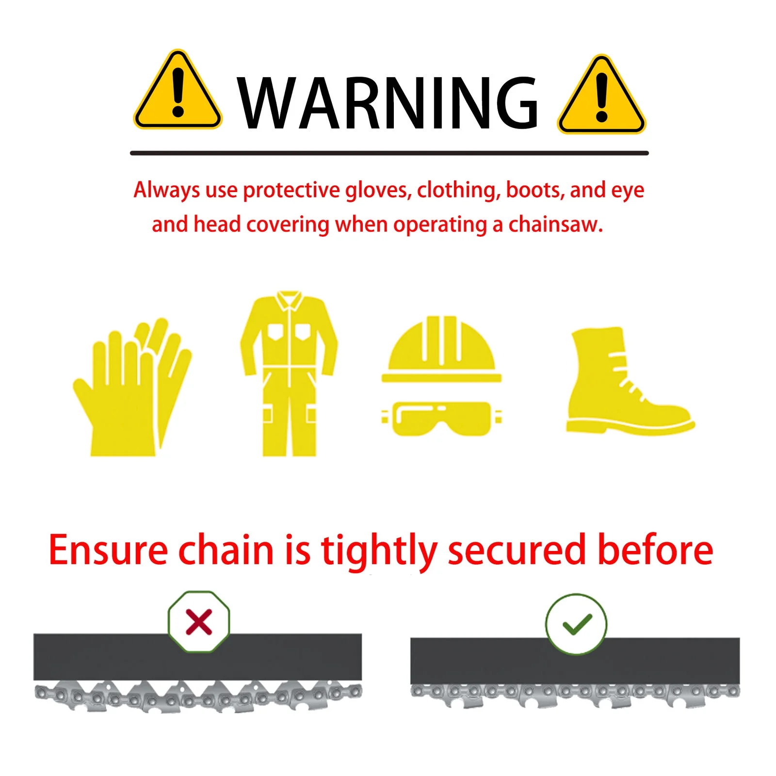 20 Inch Chainsaw Chain 3 Pack - D70 - .050