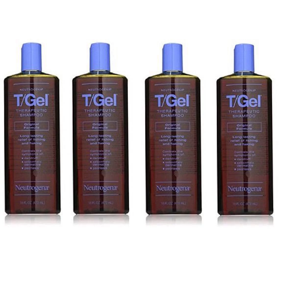 Neutrogena T/Gel Therapeutic Shampoo Original Formula 16 oz Packs of 4