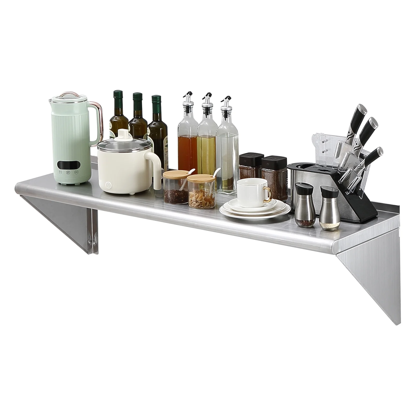 SKYSHALO Wall Mounted Shelf Kitchen Restaurant Shelving 48