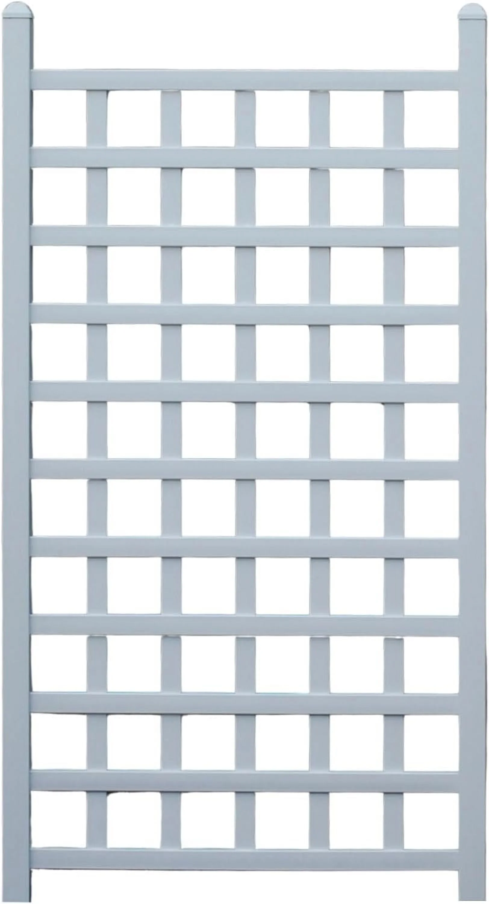 Dura-Trel Country Garden 35 by 66 Inch Indoor Outdoor Garden Trellis Plant Support for Vines and Climbing Plants, Flowers, and Vegetables, White