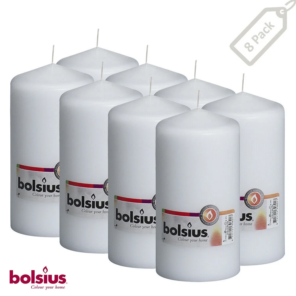 Bolsius White 3 X 6