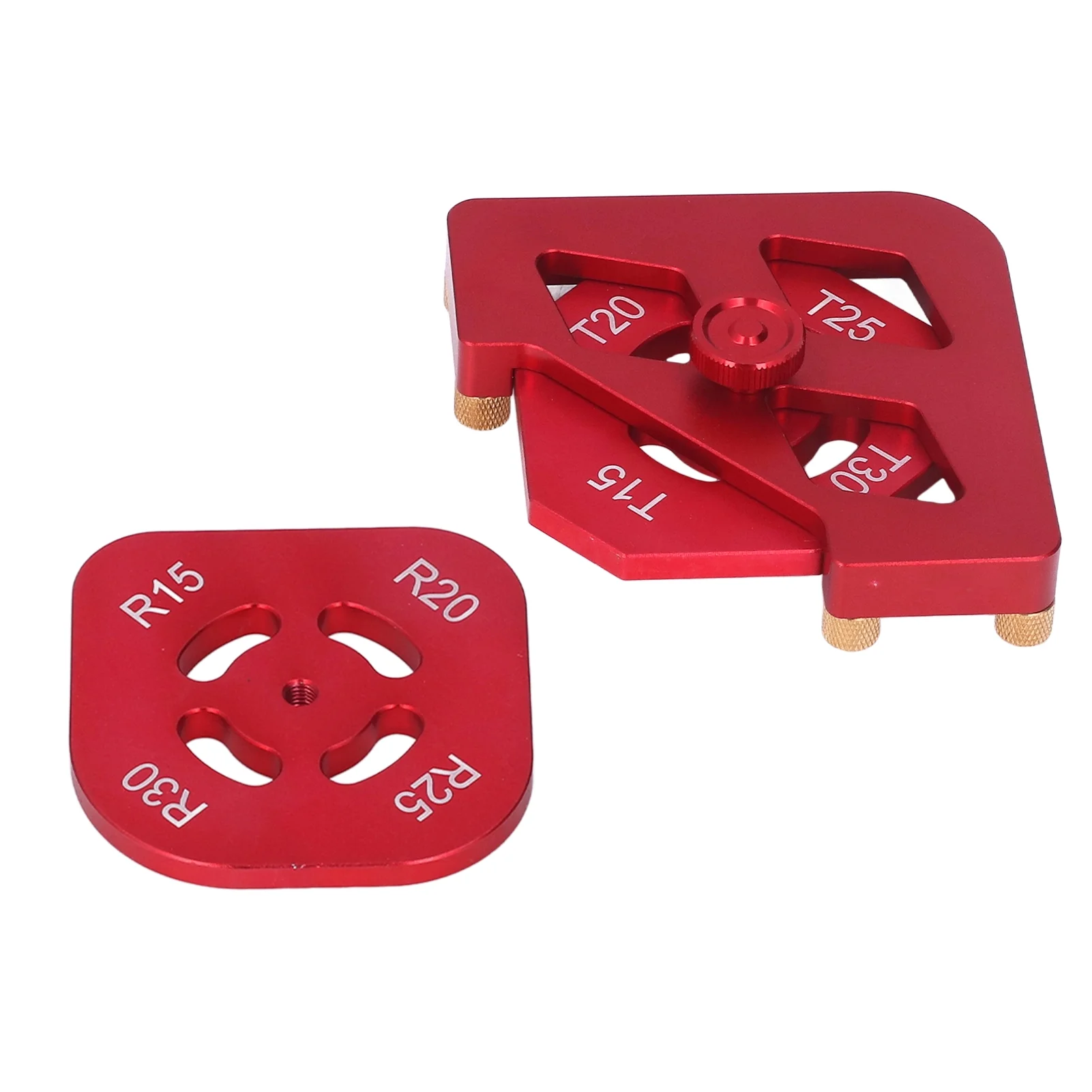 YUMILI Milling Template Aluminium Alloy Round Corner Radius Jig Tool Set Kit for Woodworking