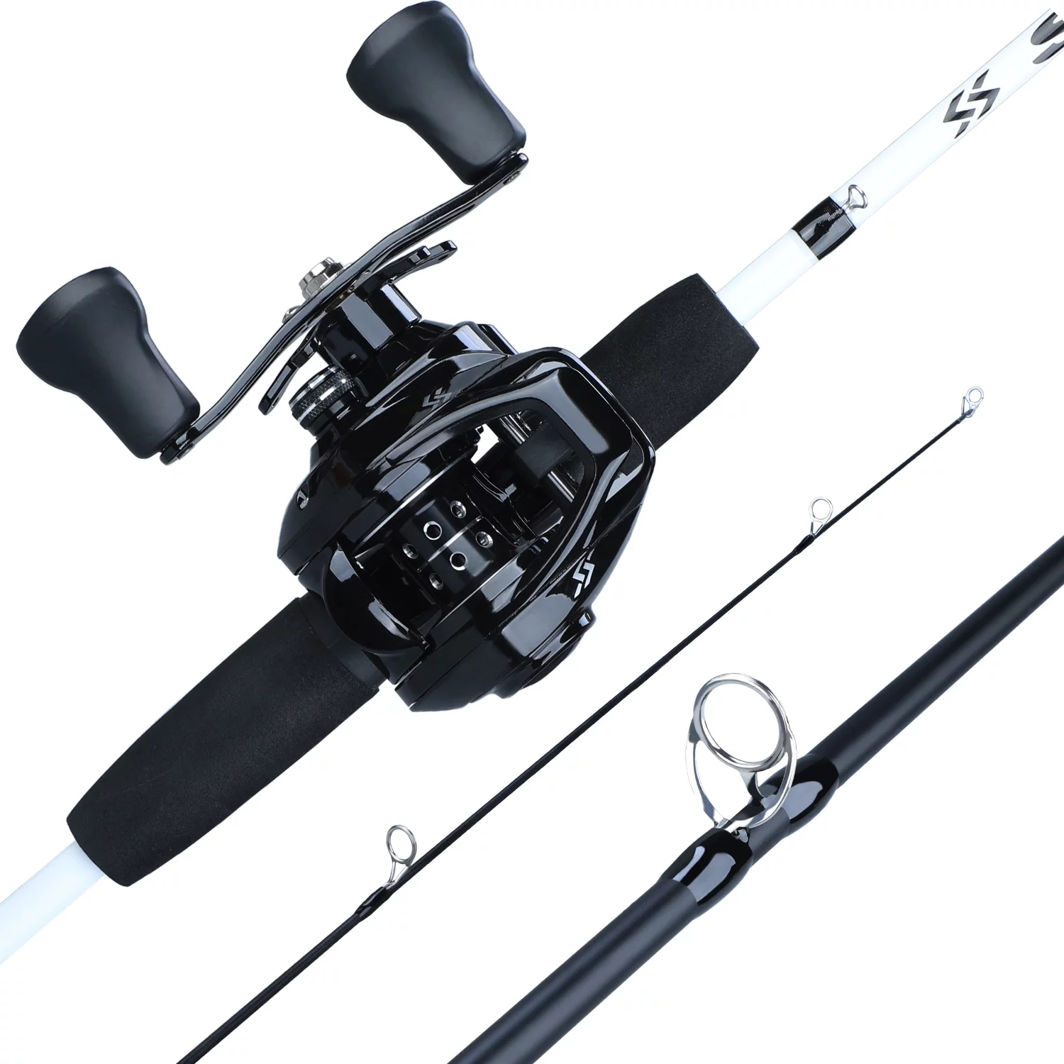Sougayilang Casting Fishing Rod and Baitcasting Fishing Reel Combo for Bass Carp Fishing