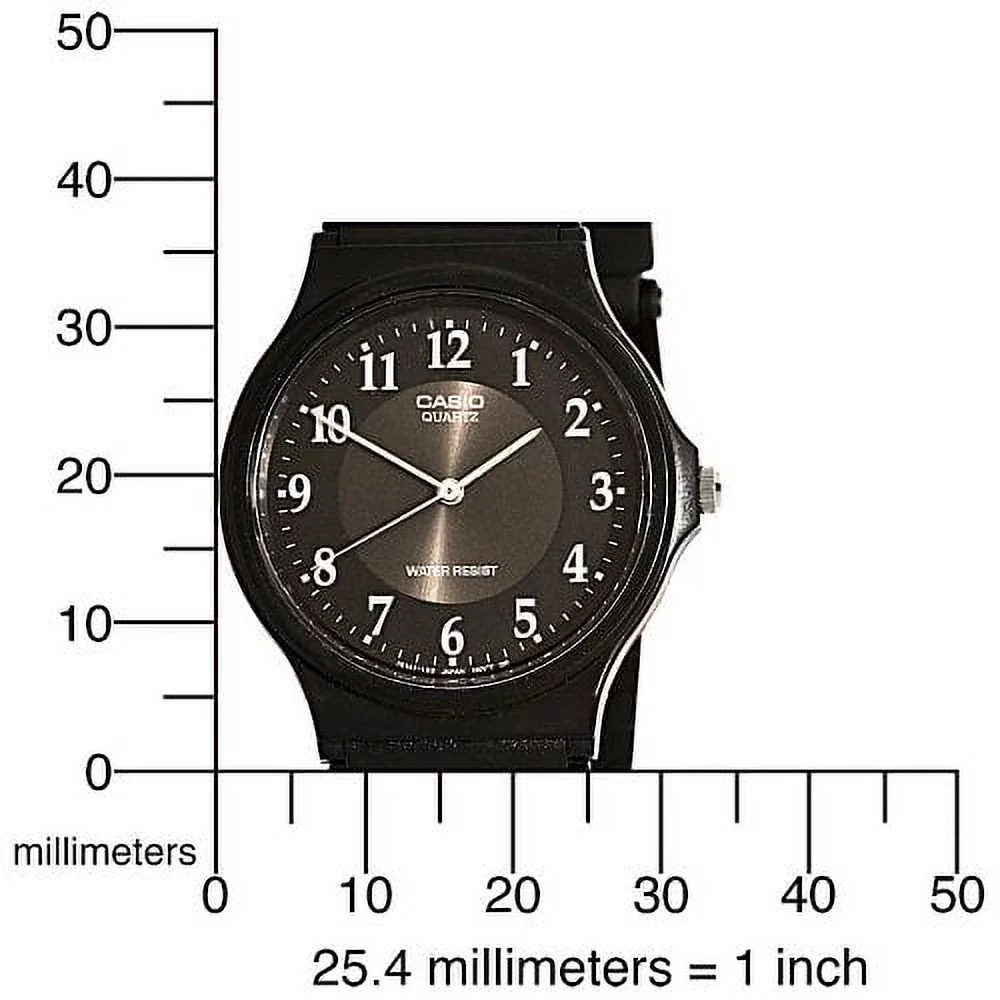 Classic Analog Water Resistant Watch w/ Resin Band - MQ24 - 10 Styles