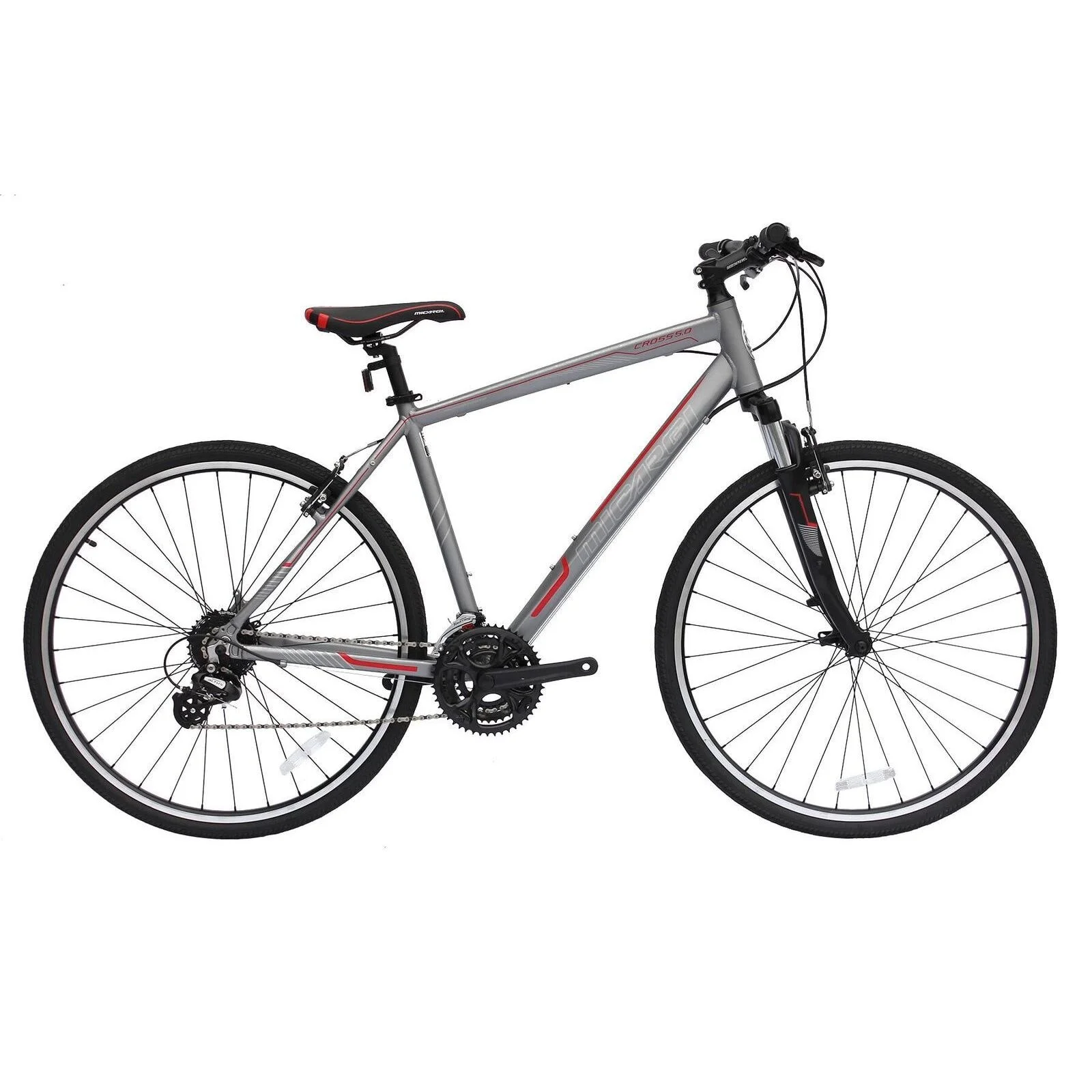 Micargi Bicycles  Cross 5.0 Matte Charcoal Hybrid Bicycle