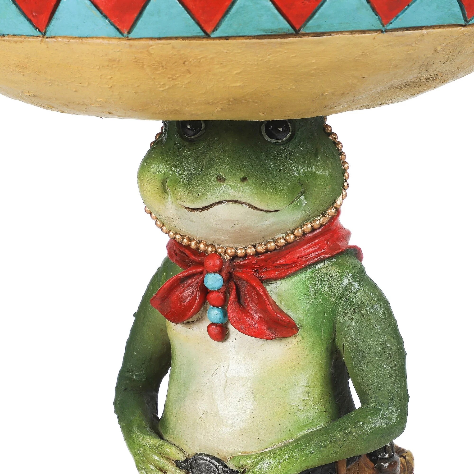 Luxen Home Resin Southwestern Frog Bird Bath