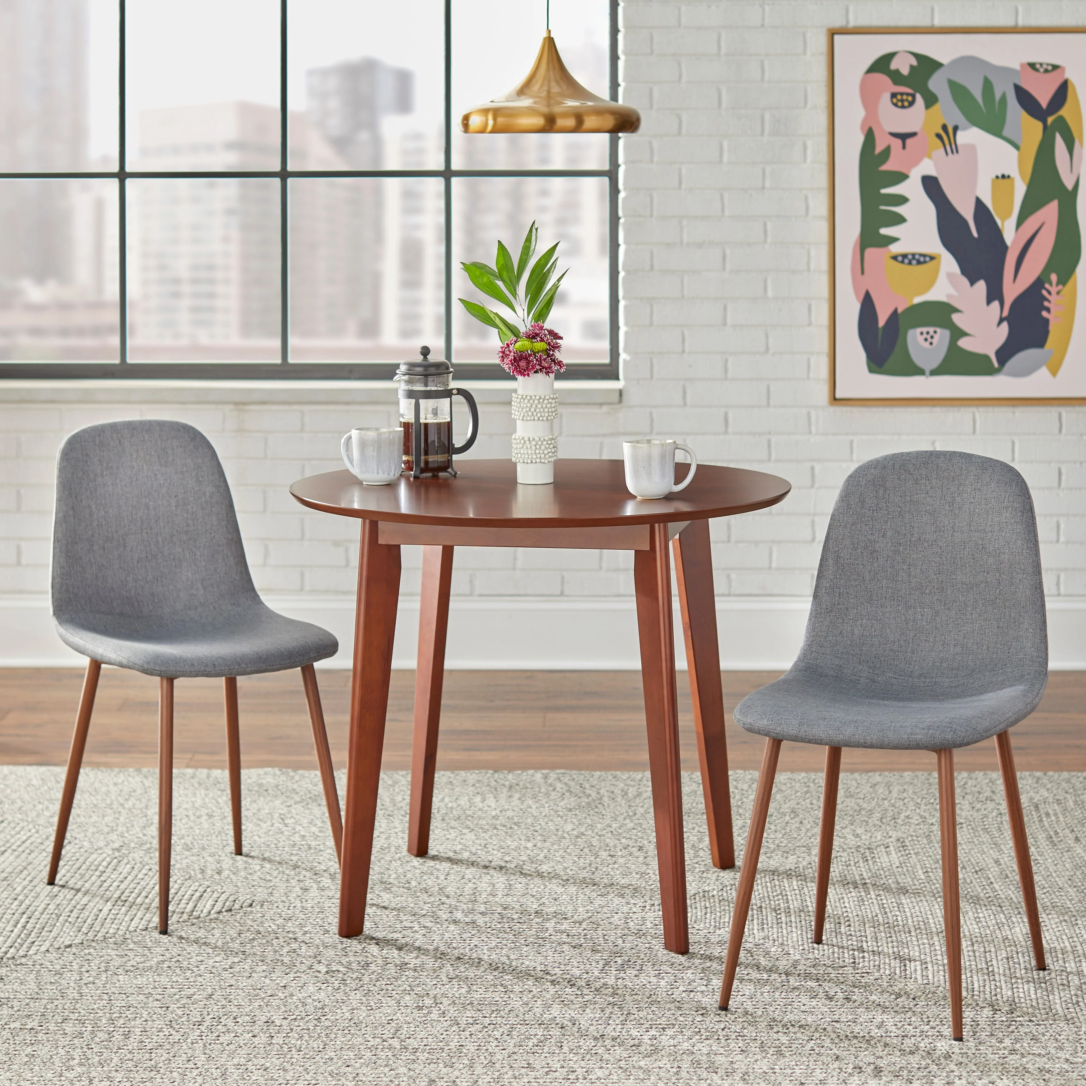 Simple Living  Larsen 3-piece Dining Set Black