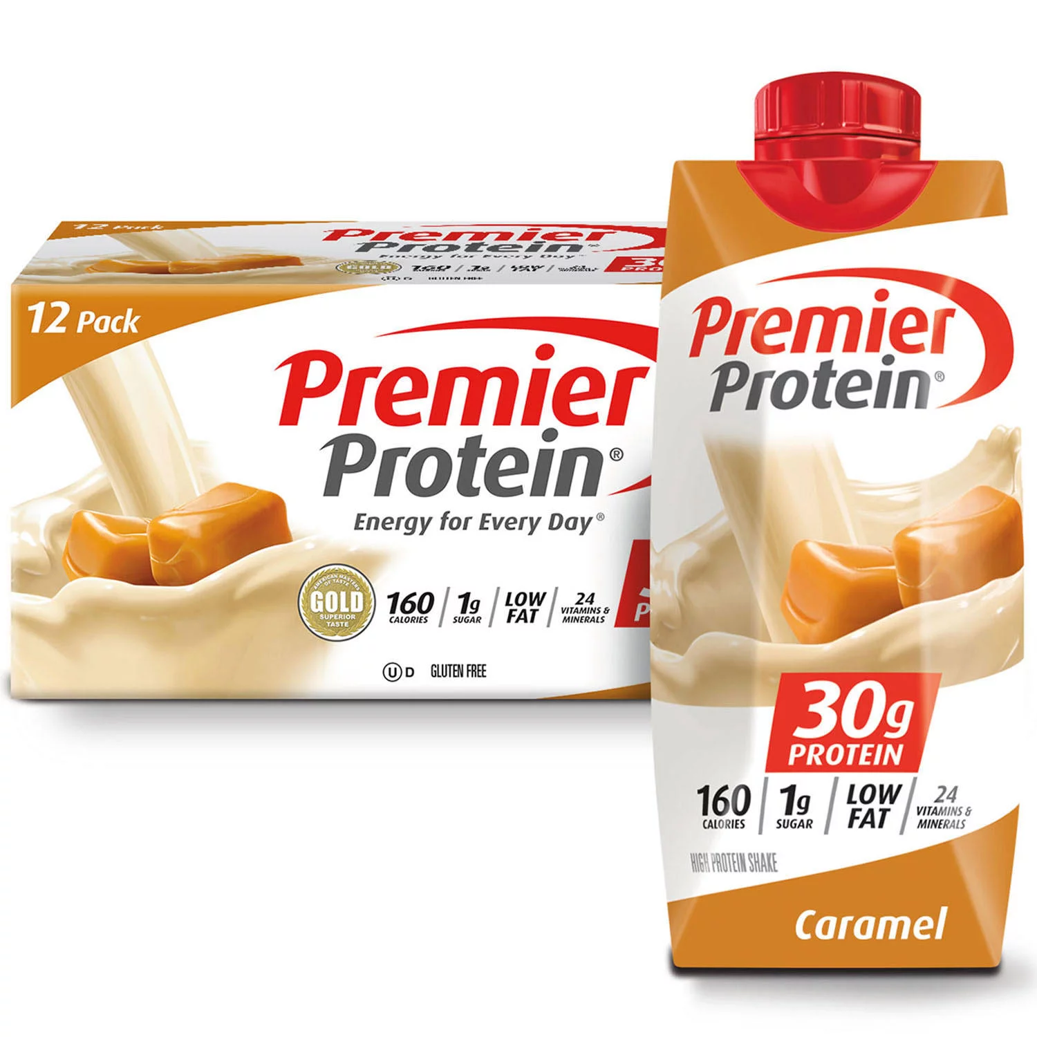 Premier Protein High Protein Shake, Caramel (11 fl. oz., 12 Pk.)