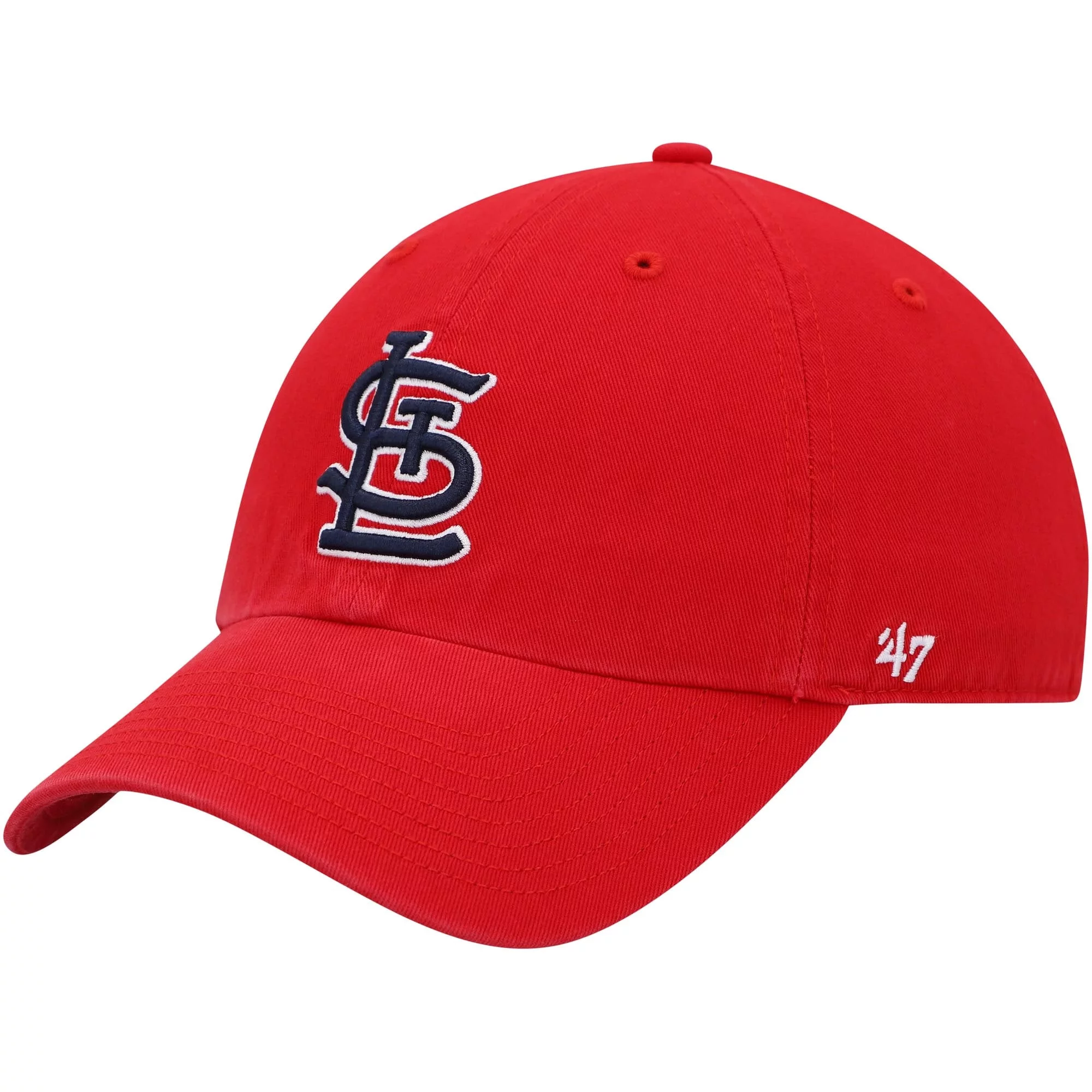 Men's '47 Red St. Louis Cardinals Game Clean Up Adjustable Hat - OSFA