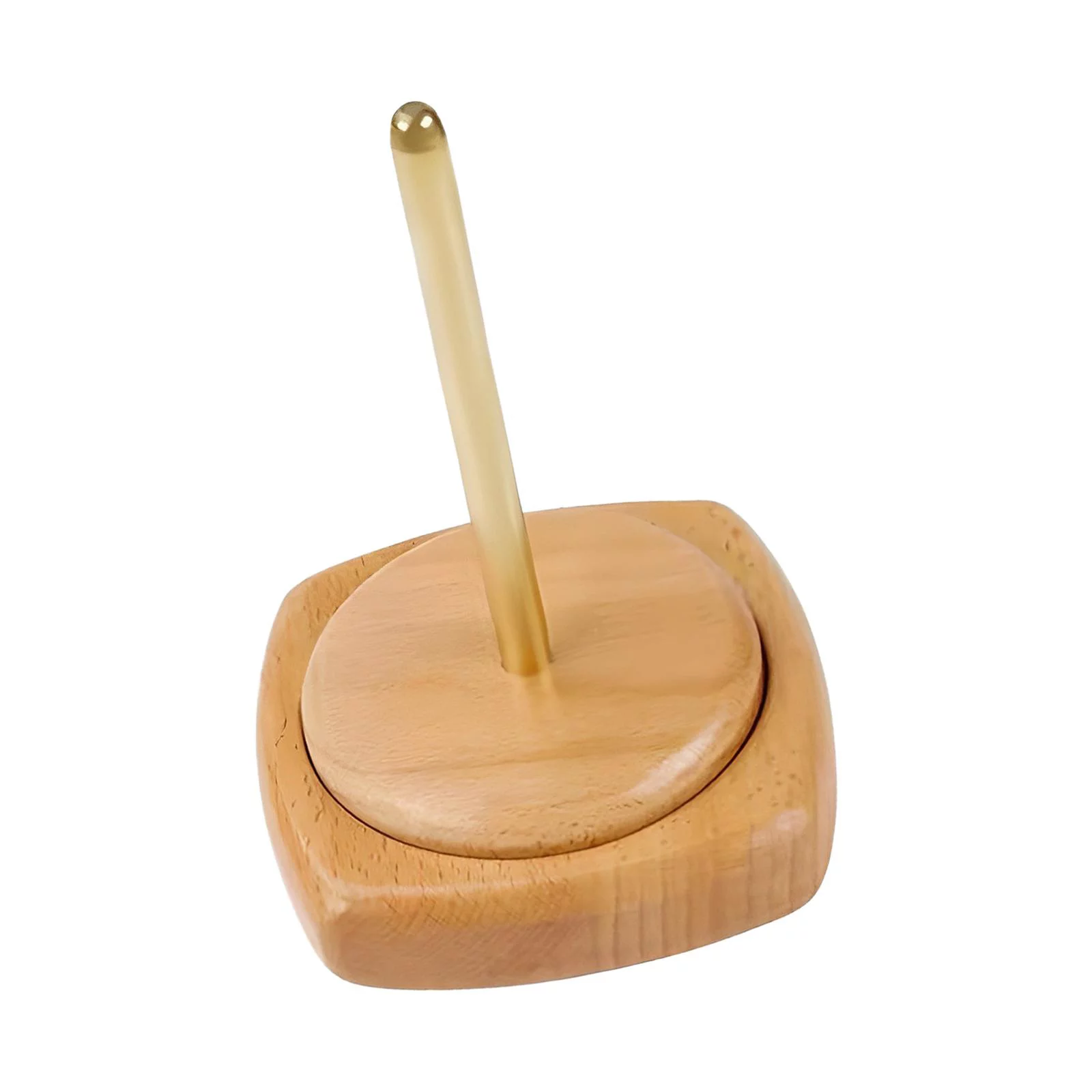 Yarn Ball Holder for Crocheting Handcrafted Wooden Frame Revolving Yarn Rack