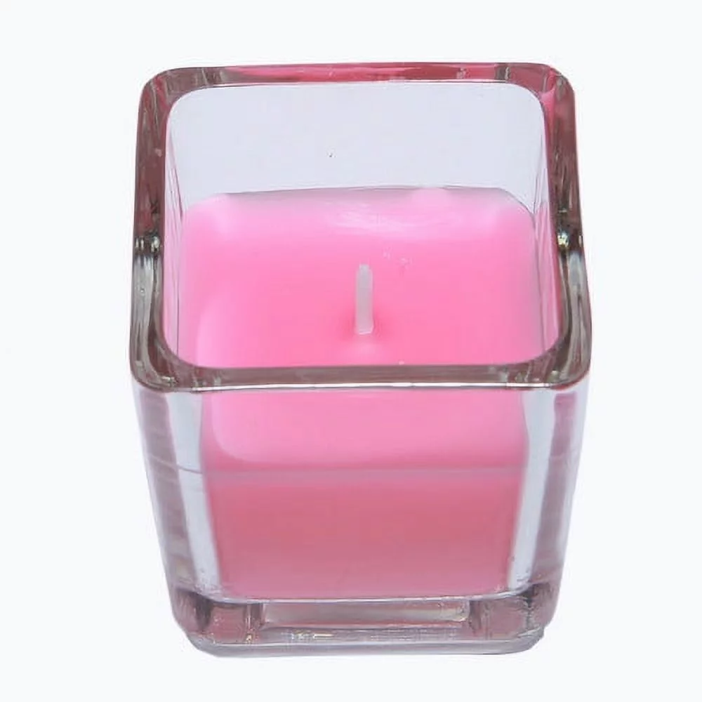 Jeco  12 Piece Lavender Square Glass Votive Candles