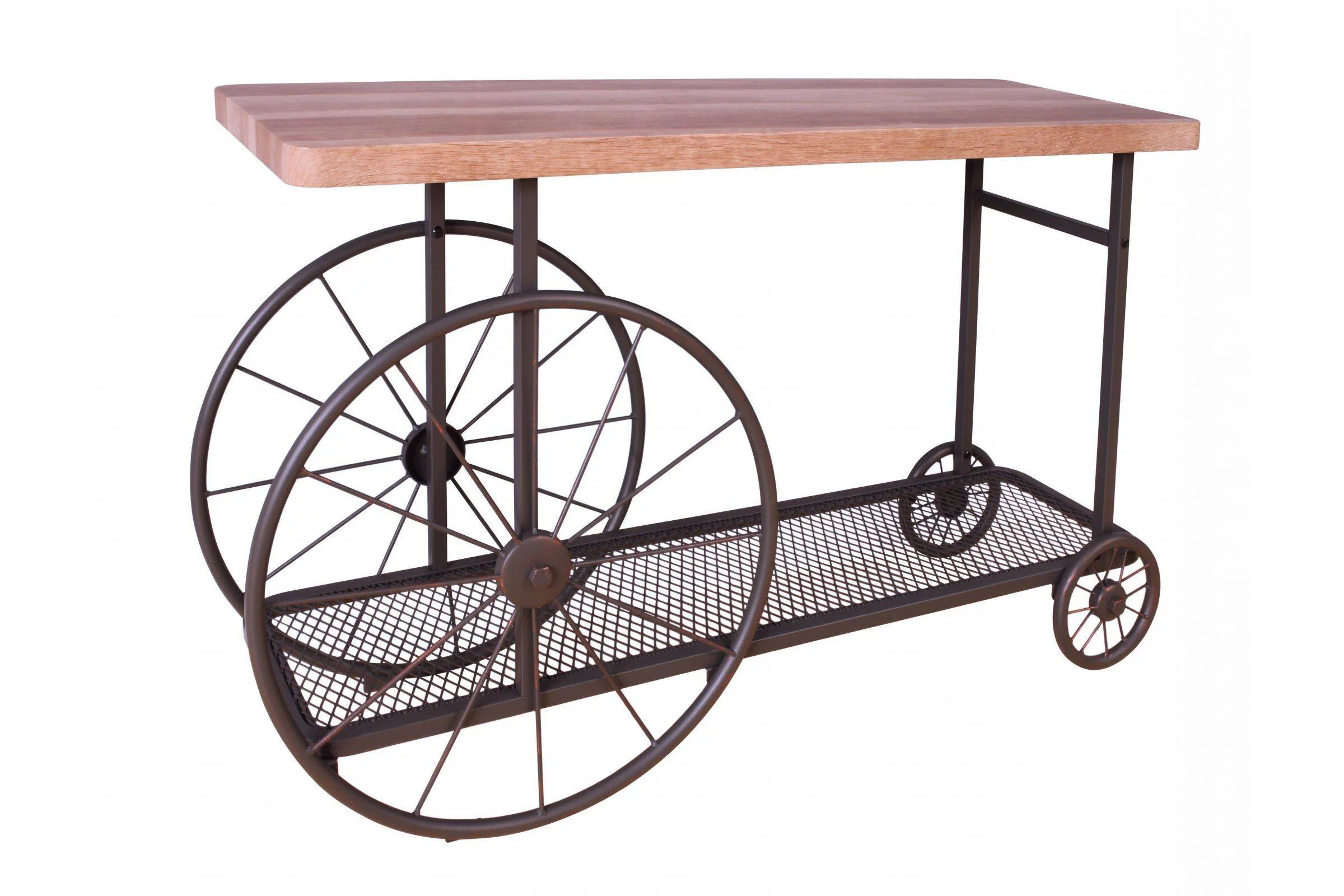 ACME Francie Sofa Table in Oak & Antique Gray 82863